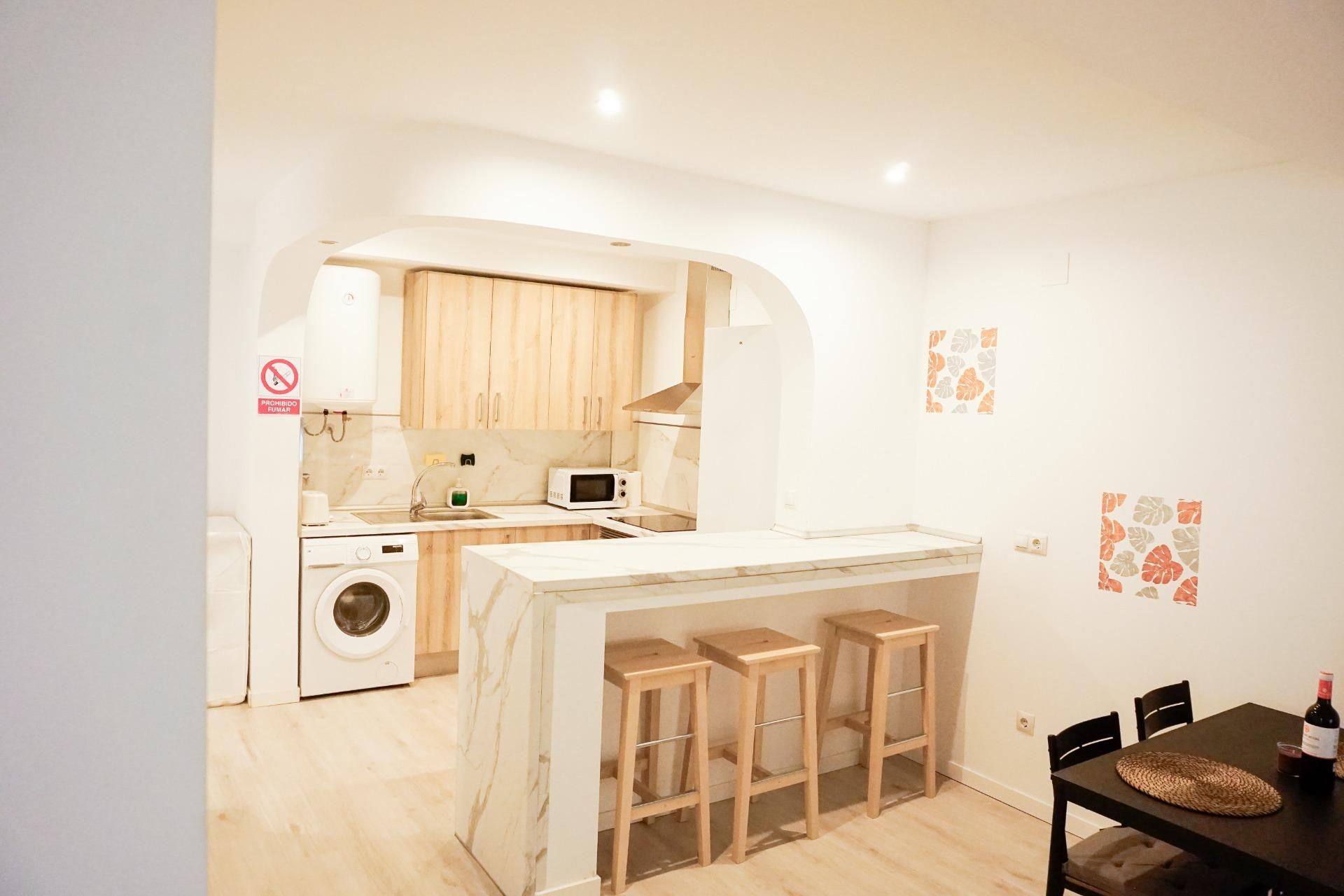 Kitchen of Flat to rent in Málaga Capital  with Air Conditioner and Balcony