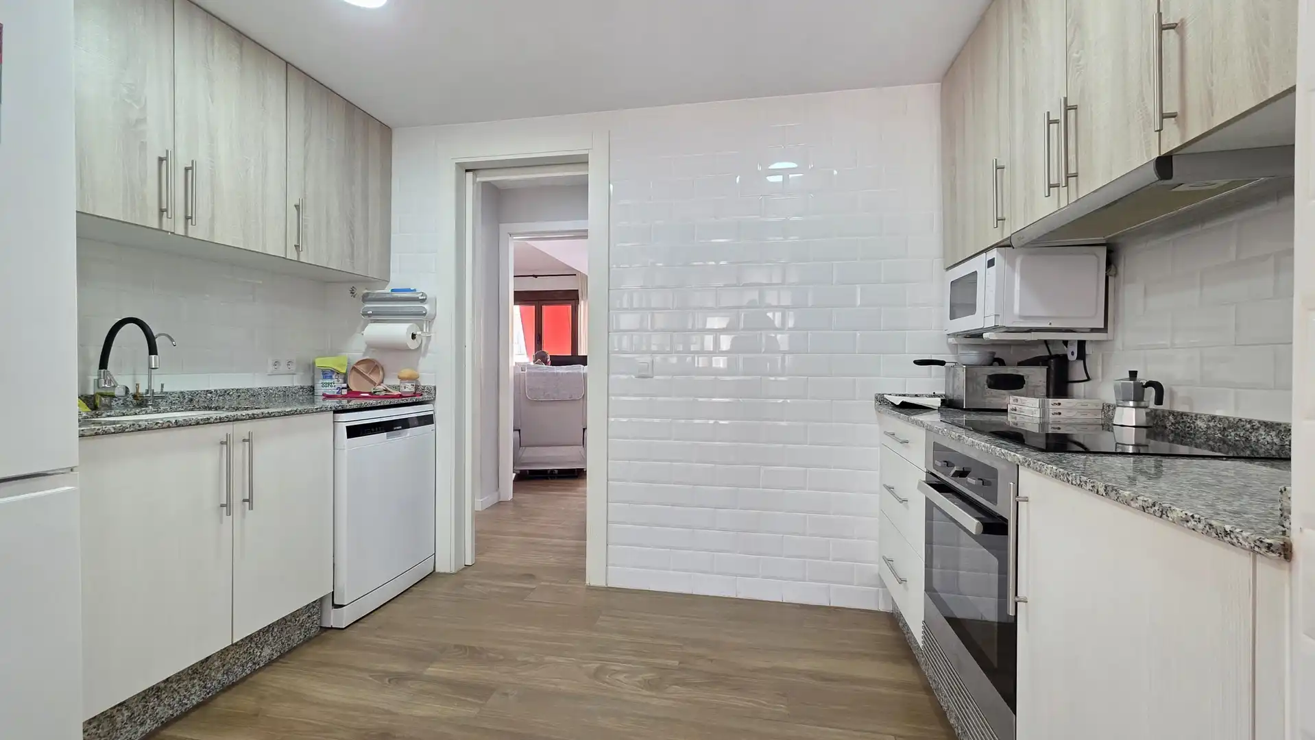 Kitchen of Flat for sale in Gandia  with Air Conditioner, Terrace and Balcony