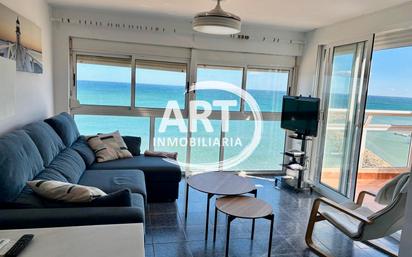 Living room of Attic for sale in  Valencia Capital  with Air Conditioner, Terrace and Oven