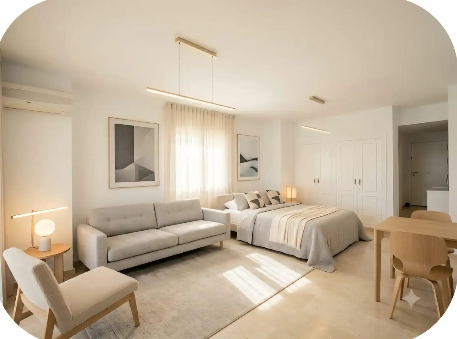 Sala de estar de Estudio en venta en Torremolinos con Aire acondicionado, Jardín privado y Terraza