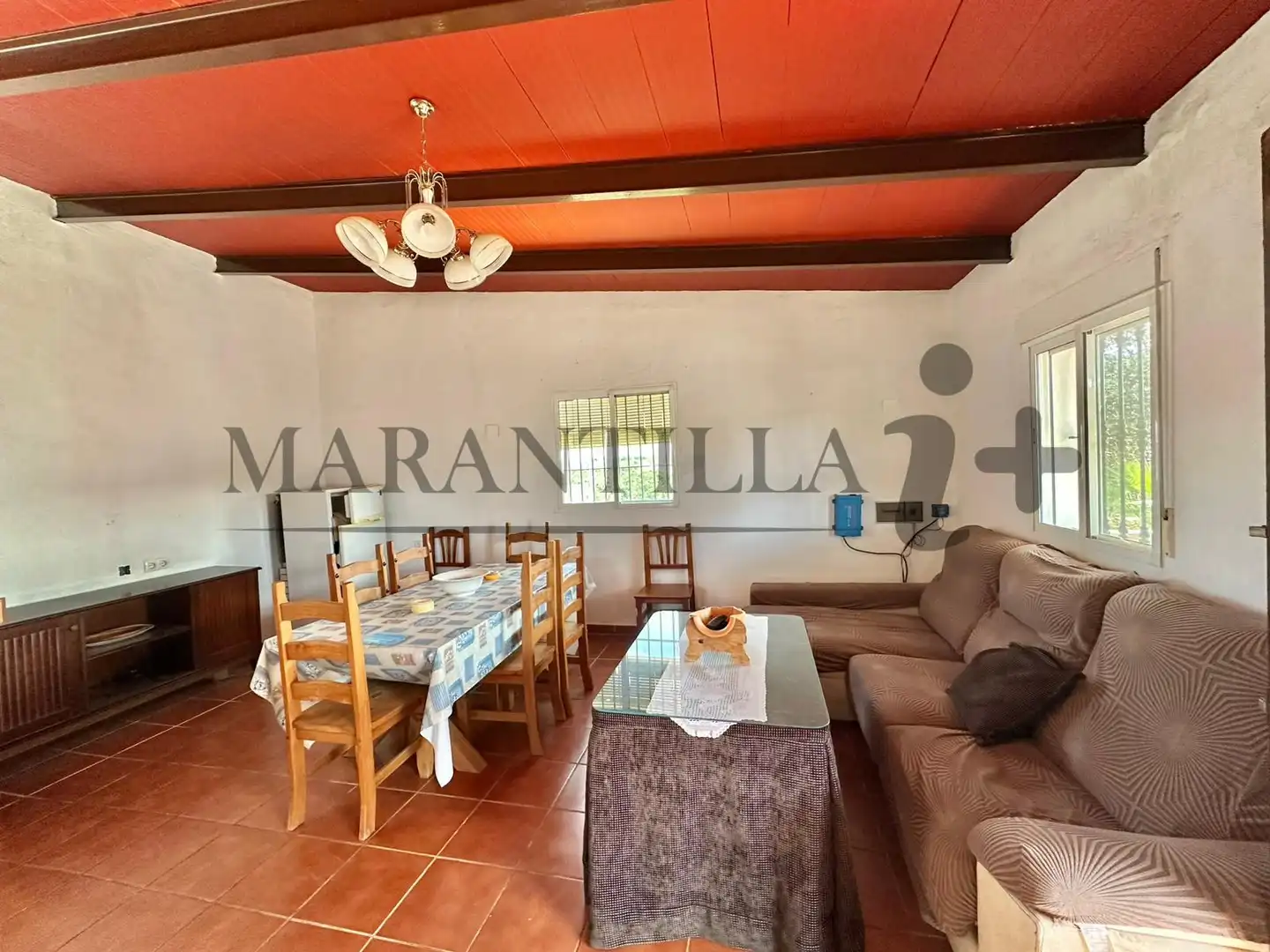Sala de estar de Finca rústica en venta en Lepe con Terraza, Trastero y Amueblado
