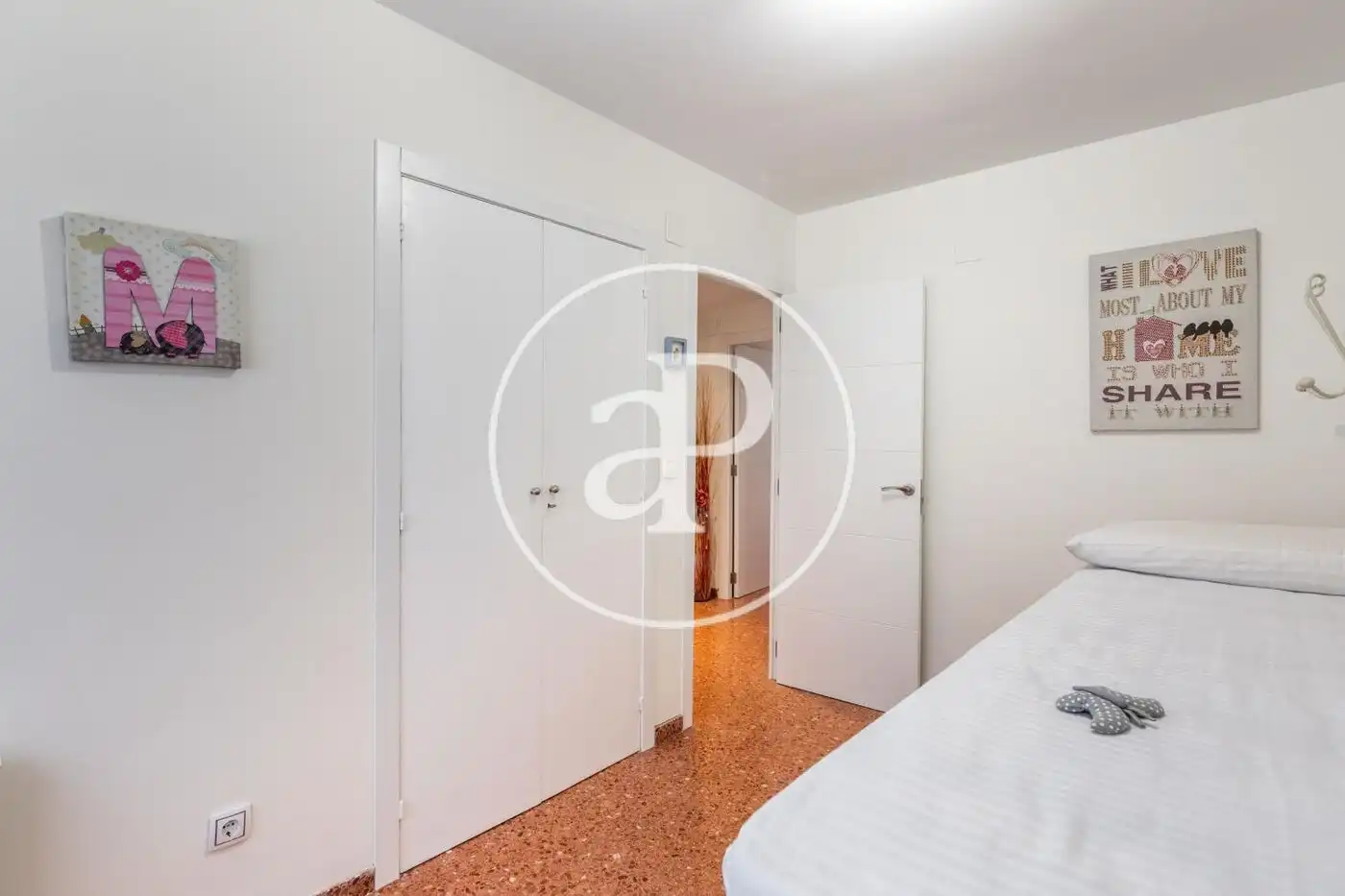 Bedroom of Flat for rent in Valencia  with Heating, Furnished and Balcony