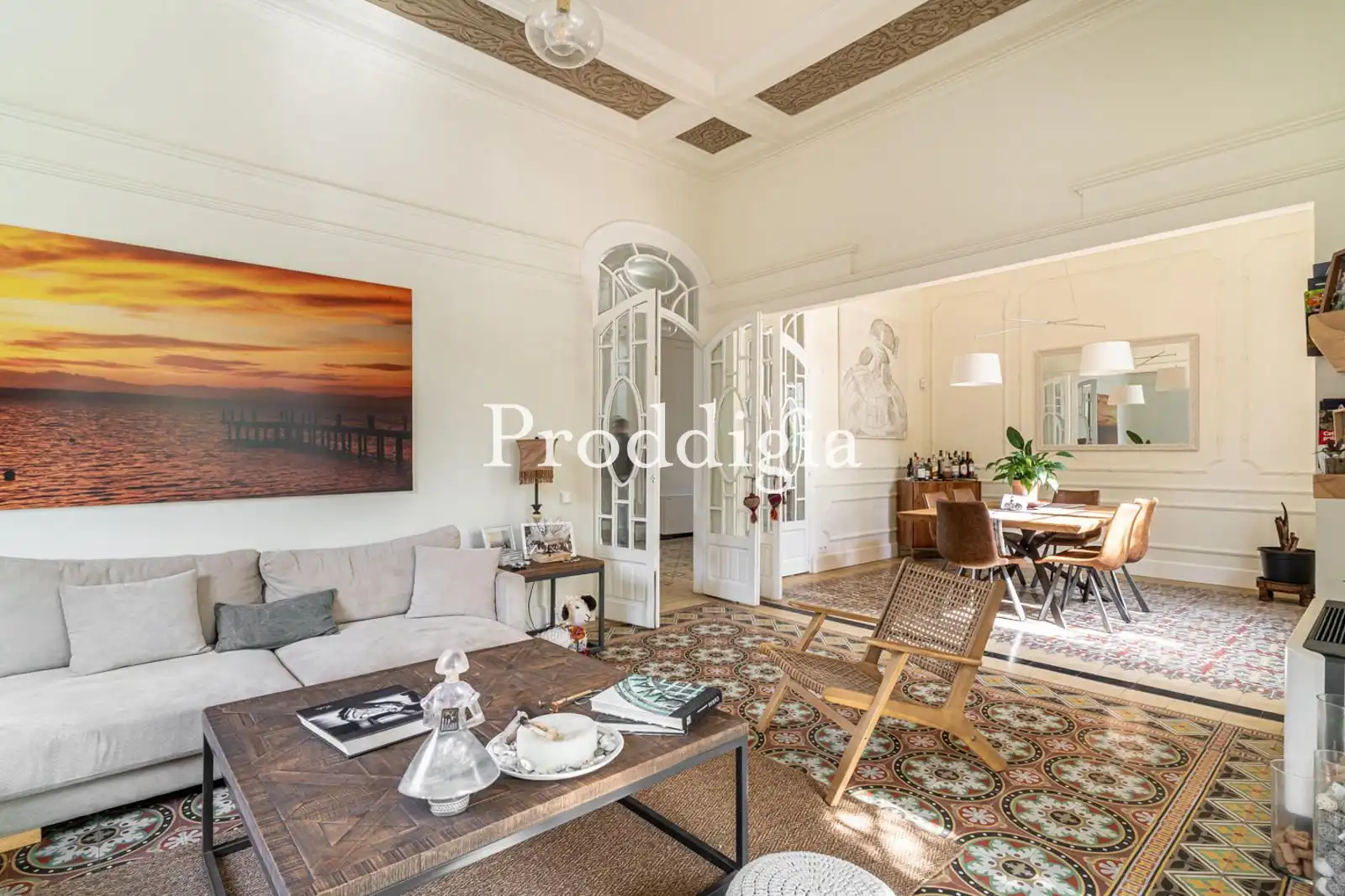 Living room of Houses for rent in Sant Cugat del Vallès  with Air Conditioner, Heating and Swimming Pool
