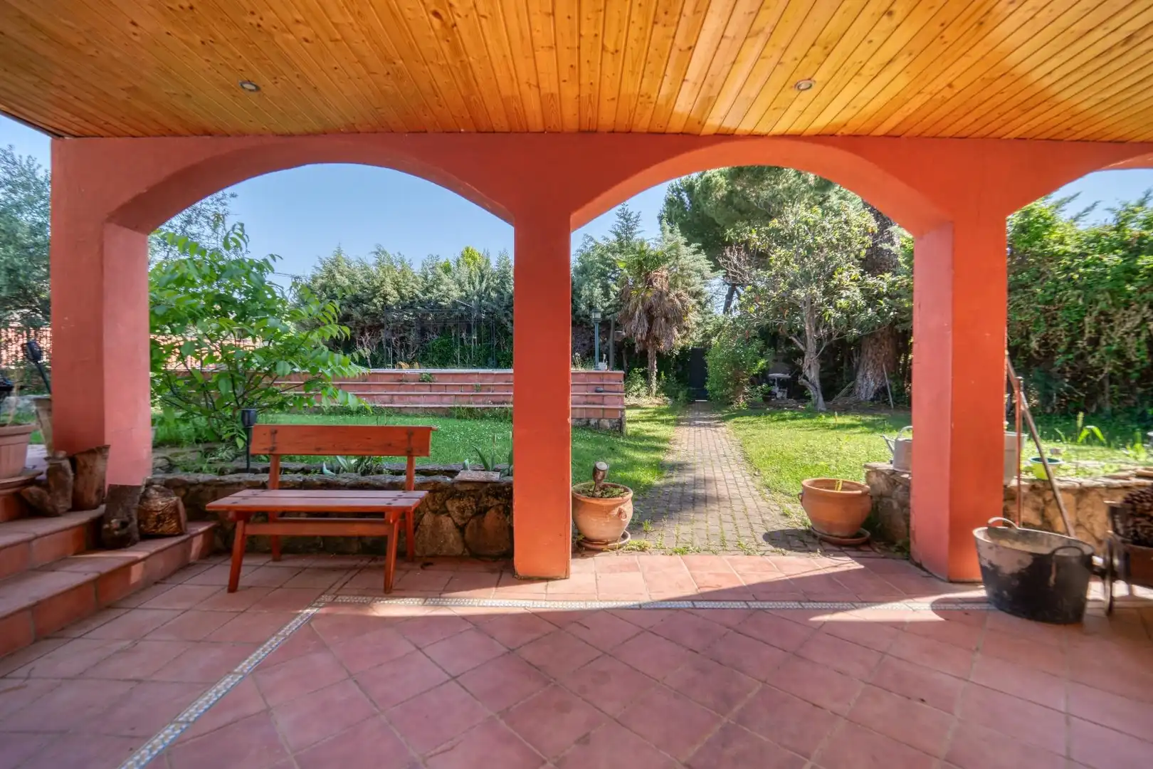 Jardí de Casa o xalet en venda en Villanueva de la Cañada amb Calefacció, Jardí privat i Terrassa