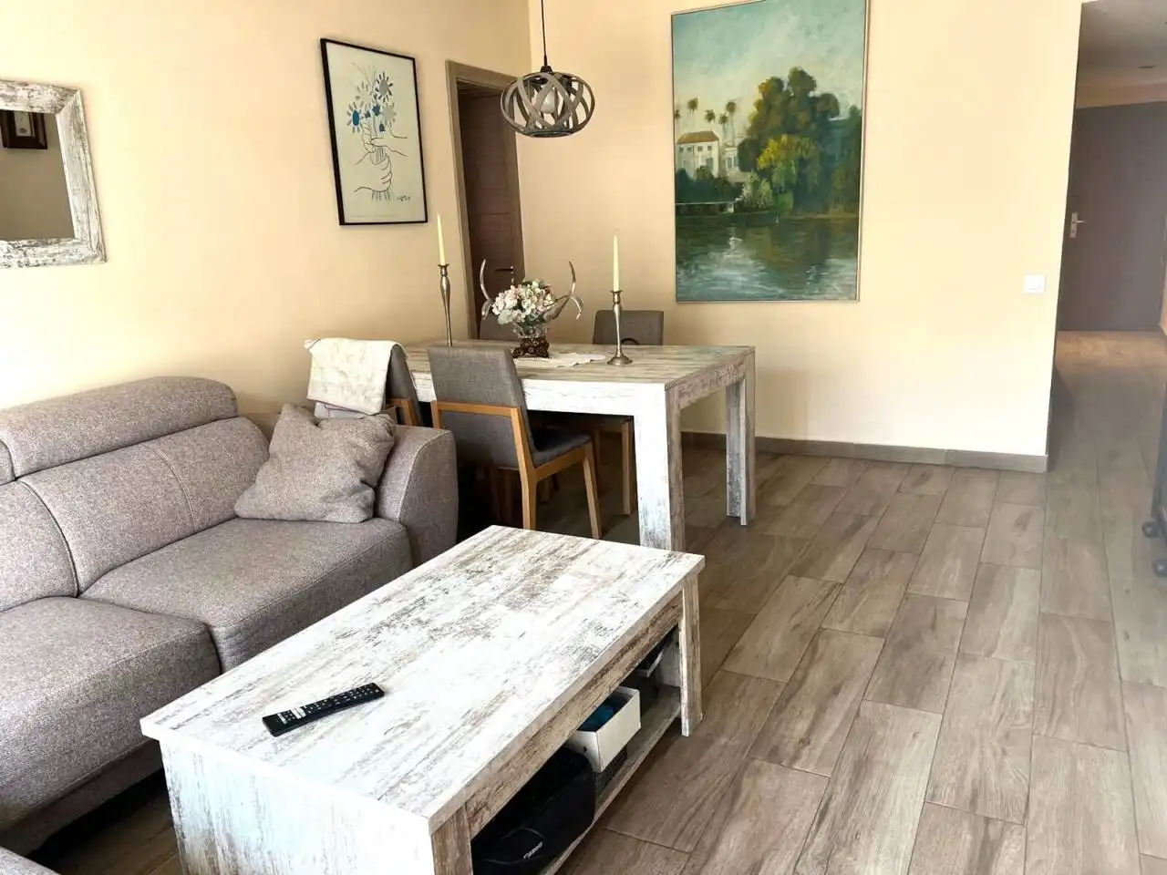 Sala de estar de Piso en venta en Barcelona con Aire acondicionado y Balcón