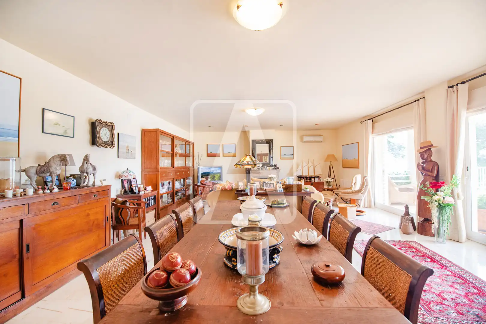 Dining room of Houses for sale in Calpe / Calp  with Air Conditioner, Heating and Private garden