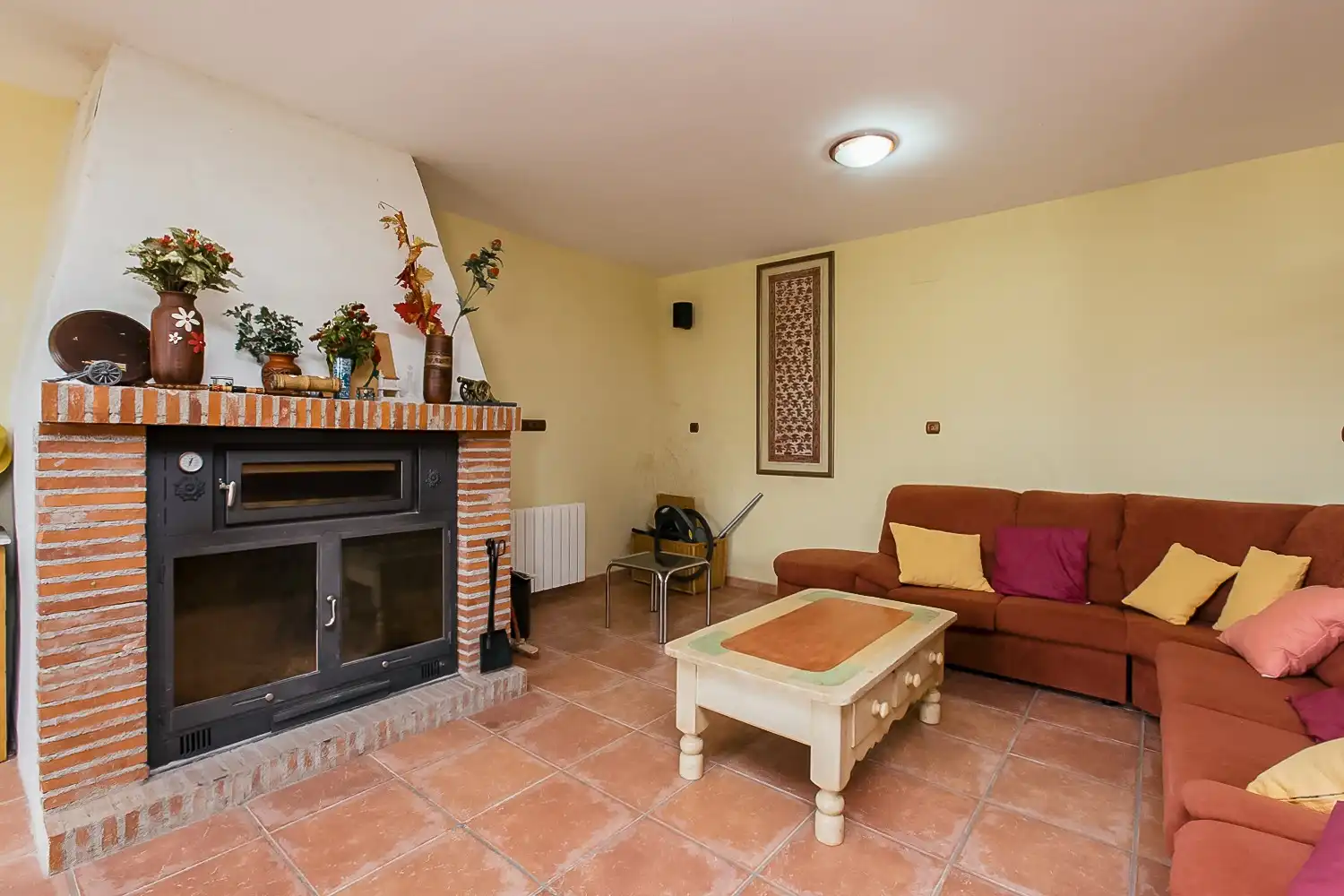 Sala d'estar de Casa o xalet en venda en Purullena amb Aire condicionat, Jardí privat i Terrassa