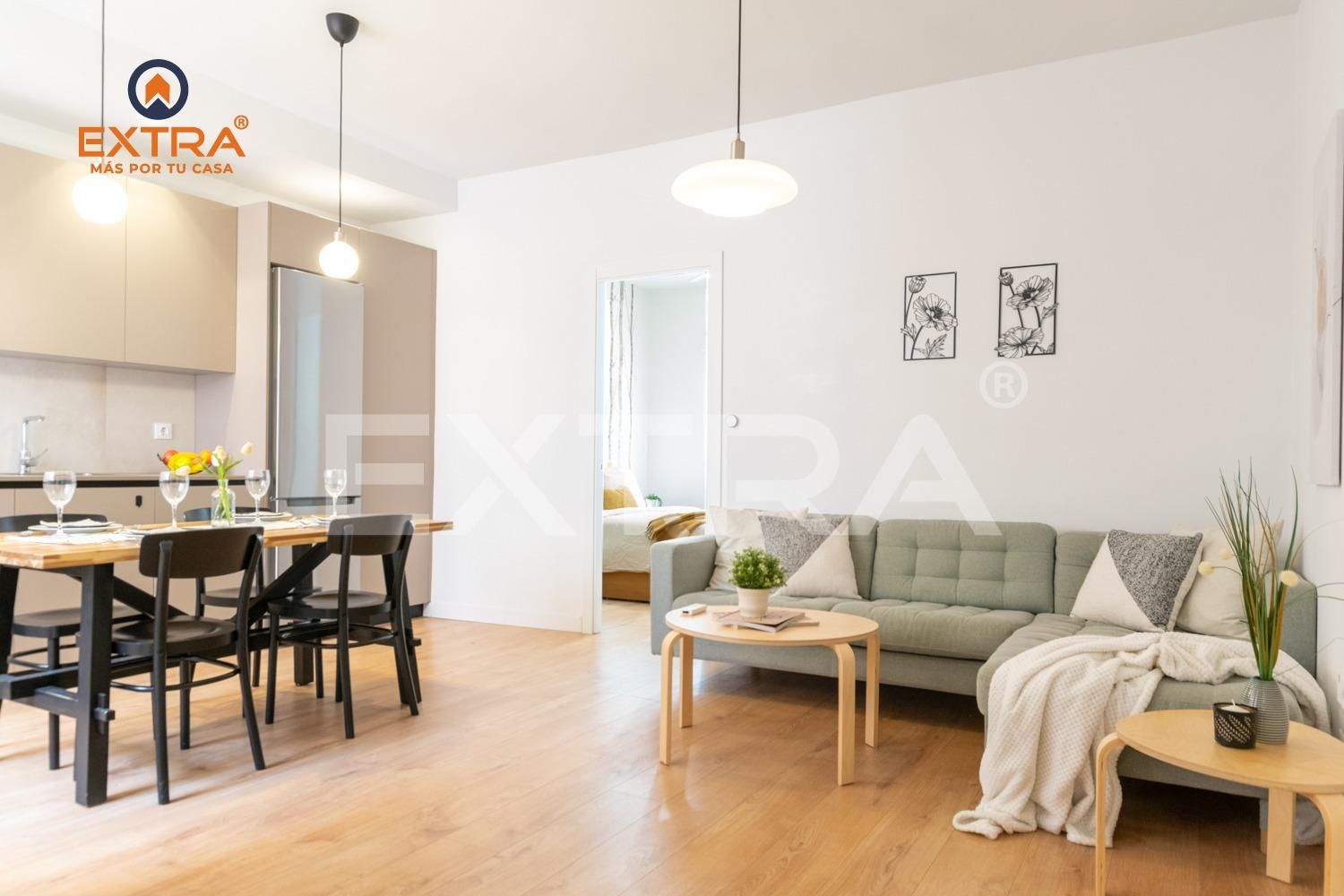 Sala d'estar de Pis en venda en  Madrid Capital amb Aire condicionat i Calefacció