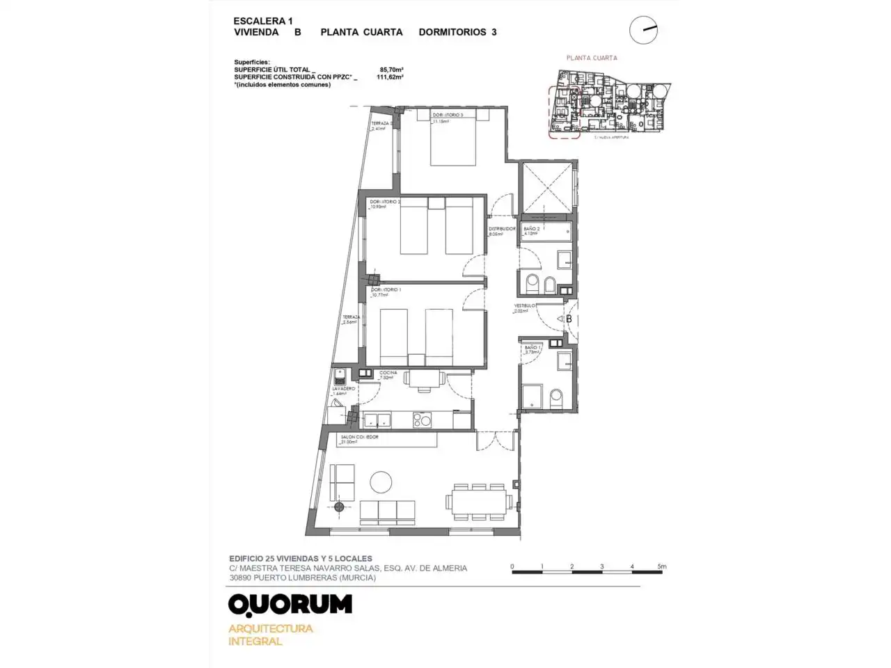 Piso en venta en Puerto Lumbreras con Aire acondicionado y Balcón