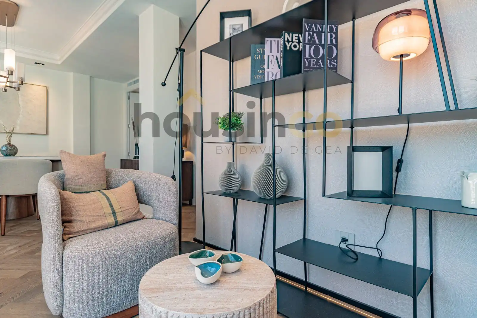 Sala de estar de Ático en venta en Barrio de Salamanca