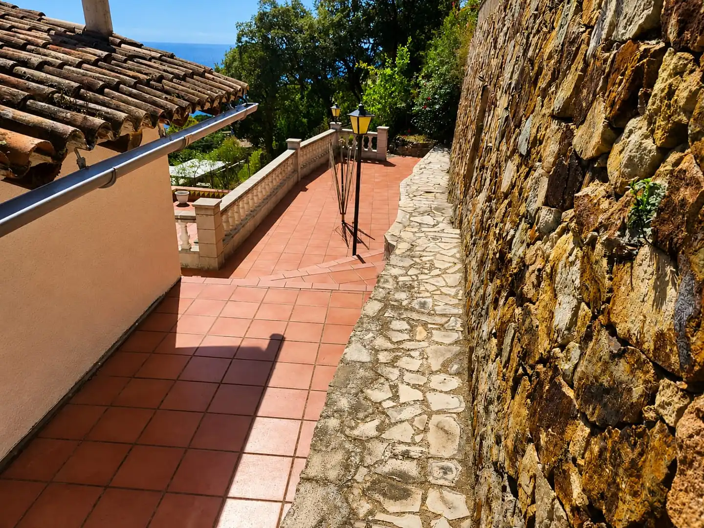 Terrassa de Casa o xalet en venda en Tossa de Mar amb Calefacció, Jardí privat i Terrassa