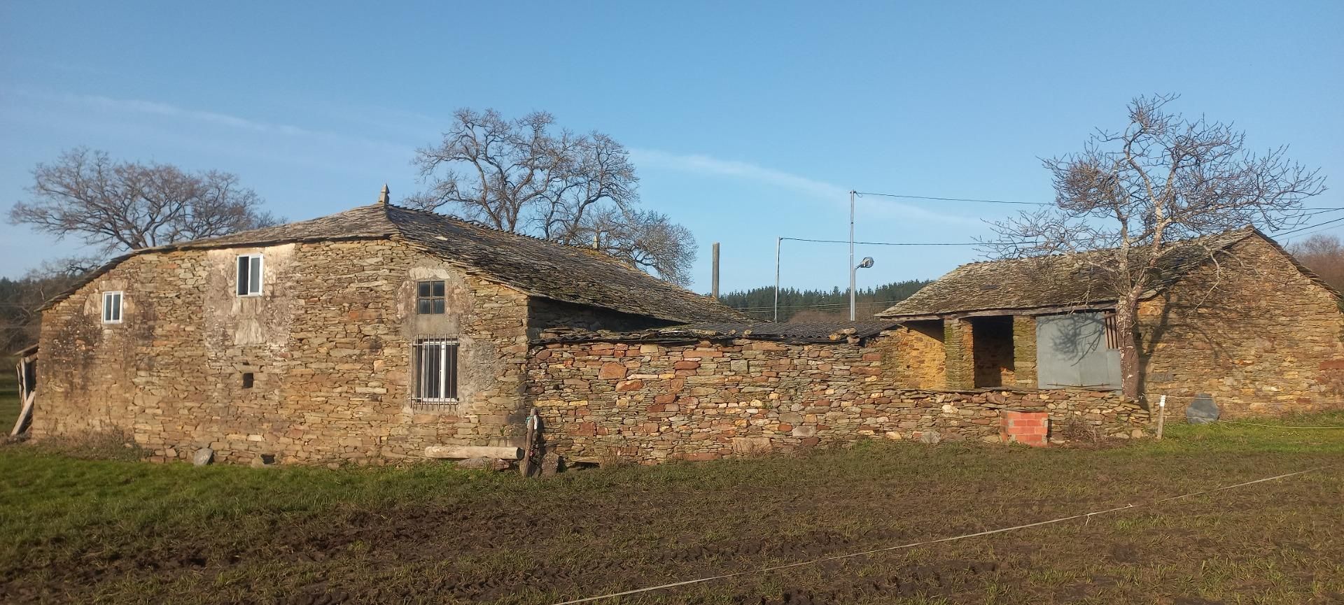 Vista exterior de Finca rústica en venda en Castro de Rei amb Jardí privat