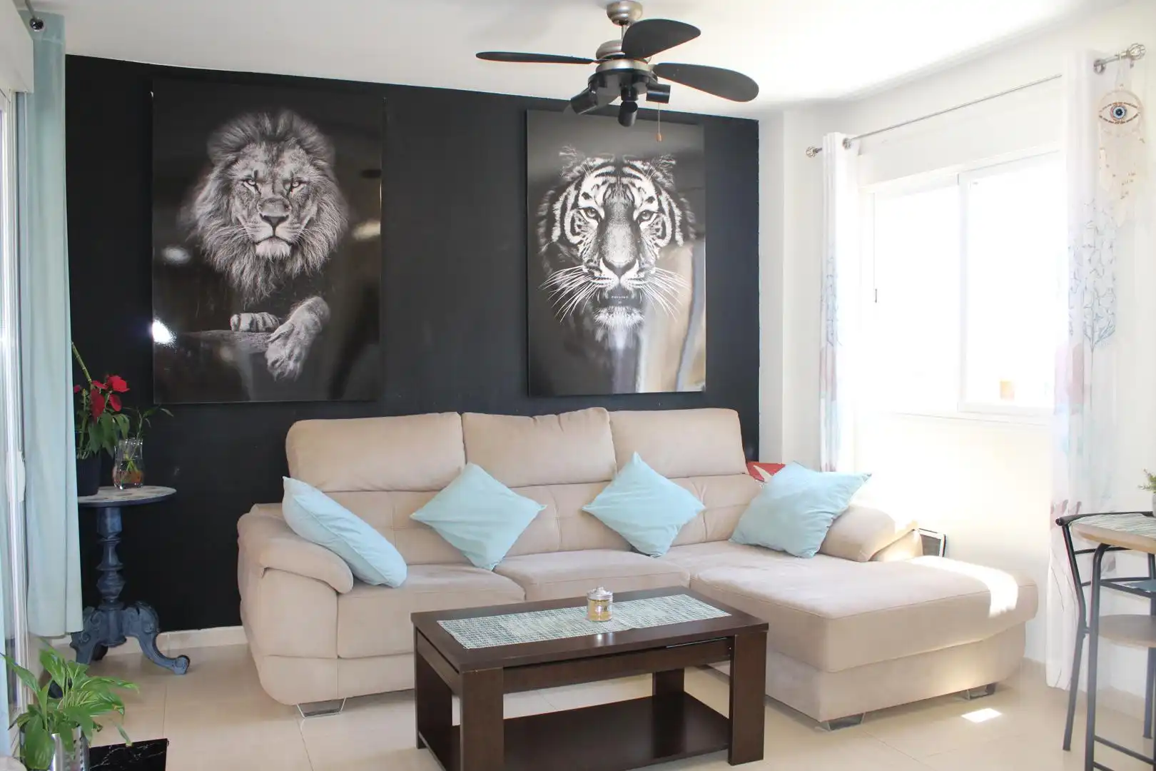 Living room of Duplexes for sale in Roquetas de Mar  with Private garden, Terrace and Furnished
