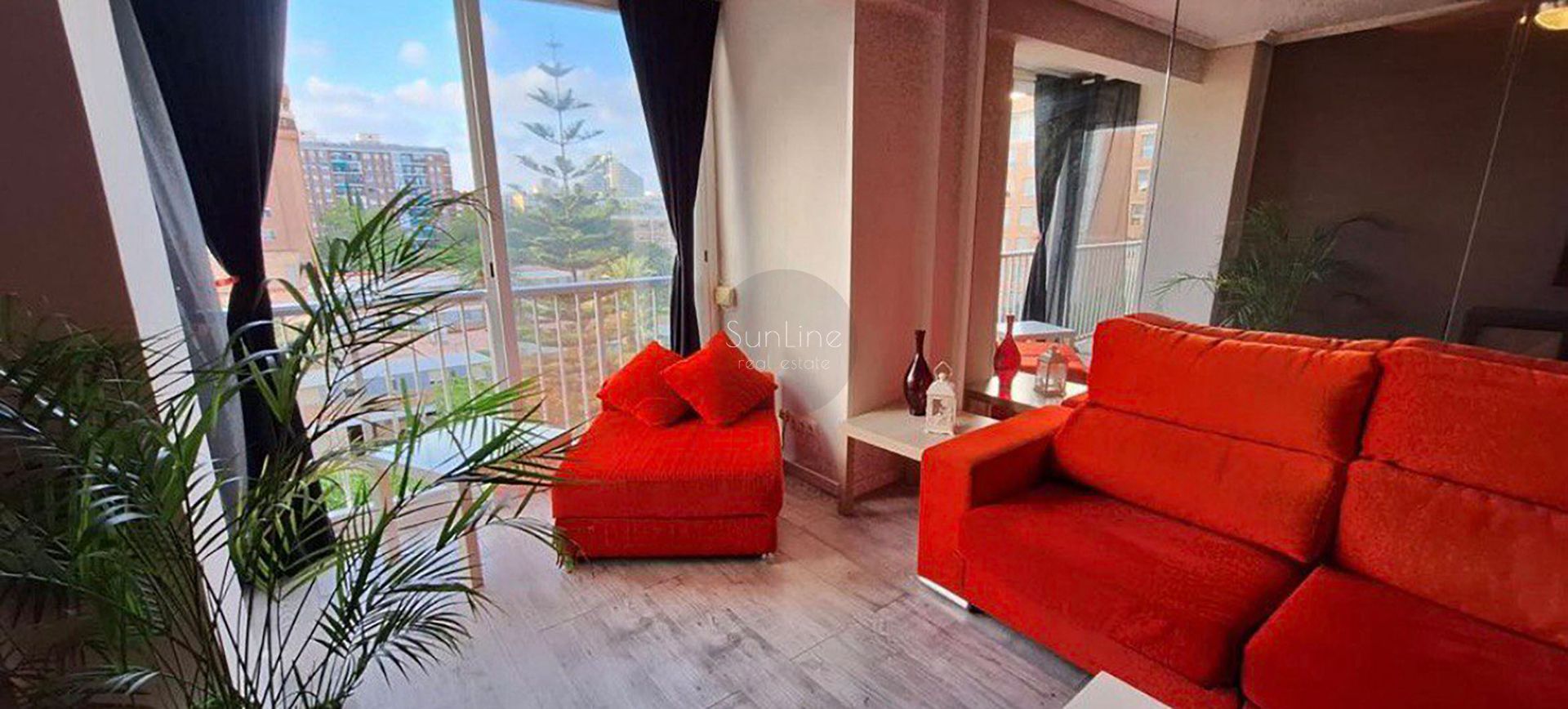 Living room of Flat to rent in Puçol  with Air Conditioner, Terrace and Furnished