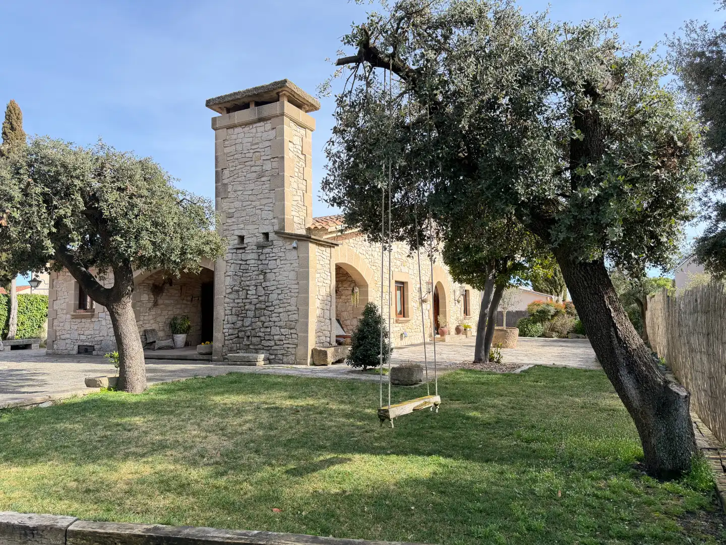 Vista exterior de Finca rústica en venta en Moià con Calefacción, Jardín privado y Parquet