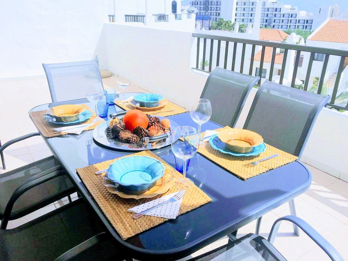 Terrace of Apartment to rent in Adeje  with Furnished and Community pool