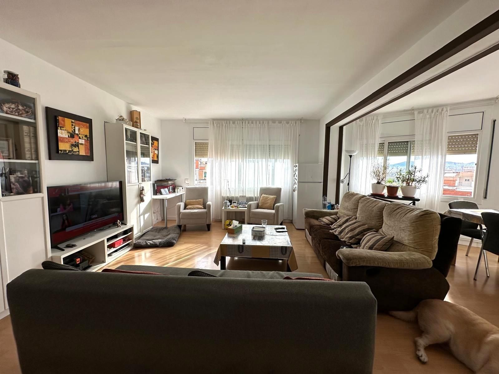 Living room of Flat for sale in Santa Coloma de Gramenet  with Air Conditioner, Heating and Terrace