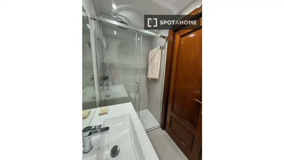 Bany de Apartament per a compartir en Bilbao  amb Aire condicionat, Terrassa i Moblat