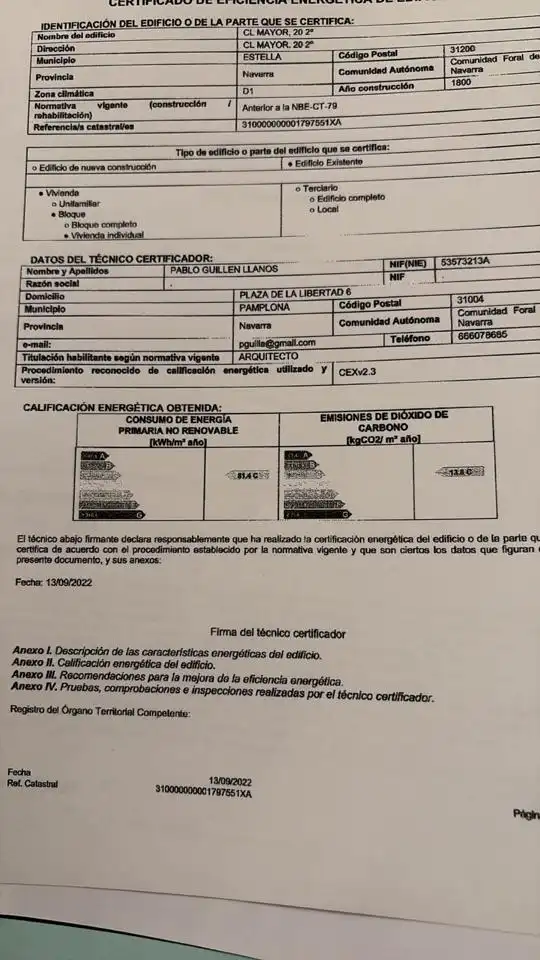 Parking de Piso en venta en Estella / Lizarra con Aire acondicionado, Calefacción y Terraza