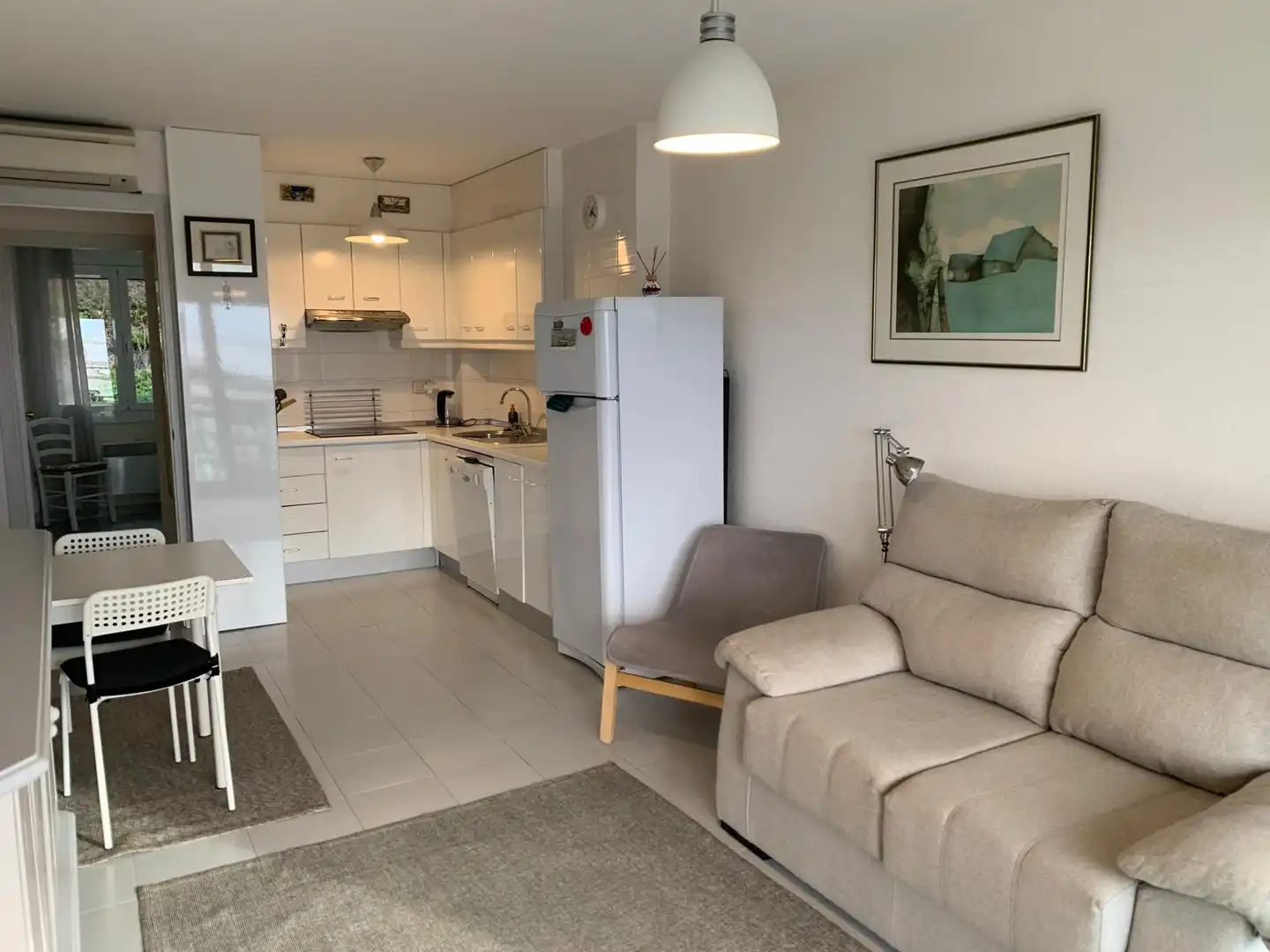 Living room of Flat for sale in Roses  with Air Conditioner, Heating and Terrace