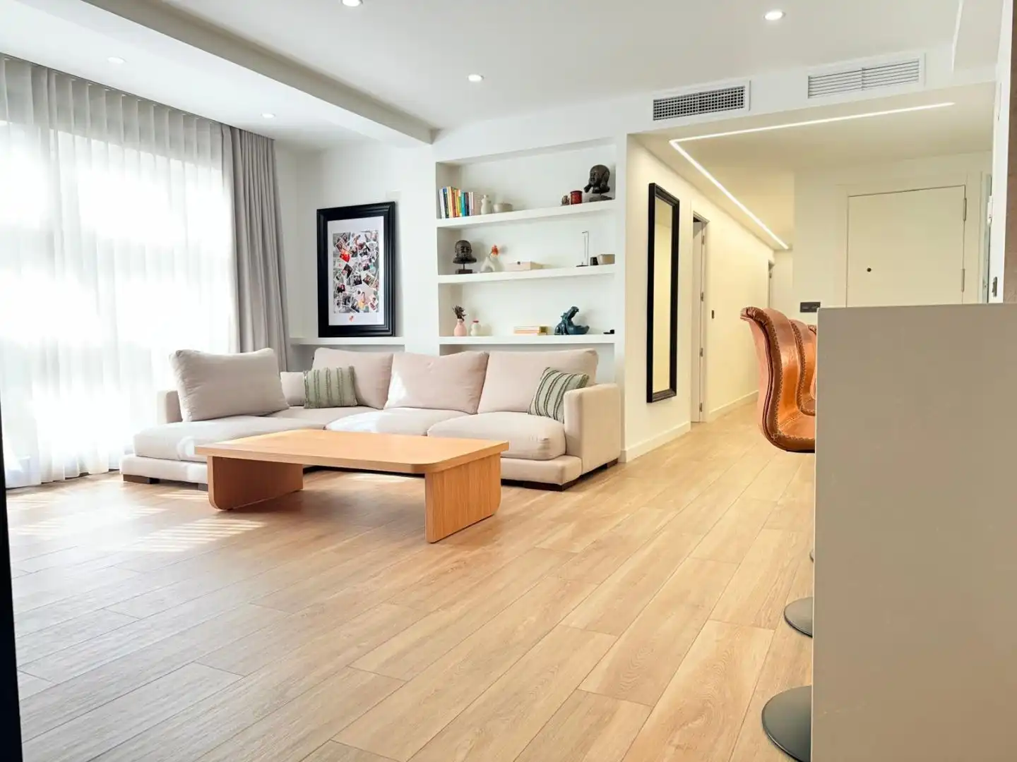 Sala d'estar de Àtic en venda en Orihuela amb Aire condicionat, Terrassa i Moblat