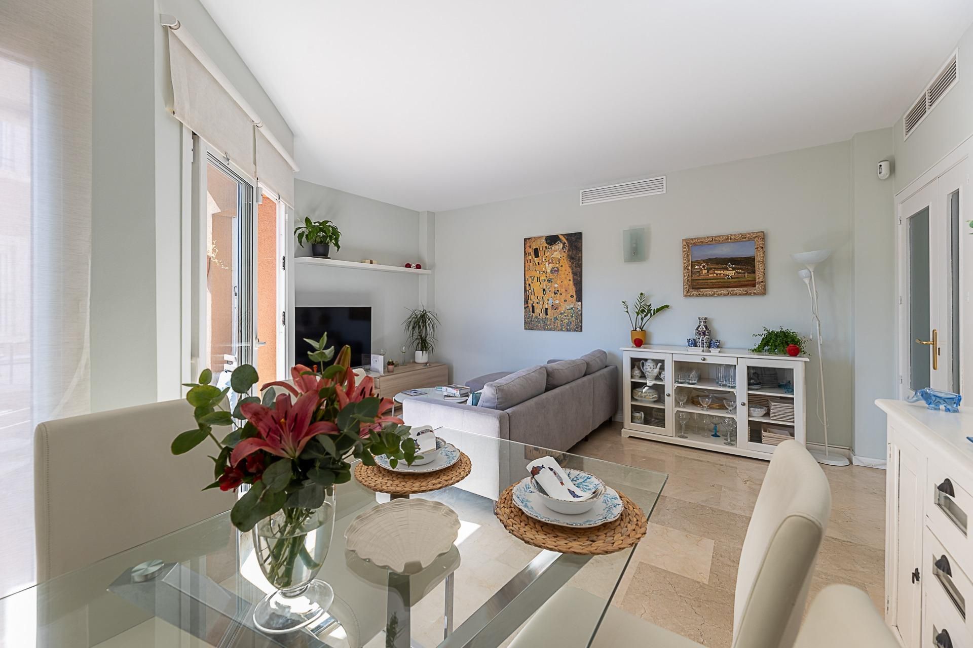 Living room of Flat for sale in  Palma de Mallorca  with Air Conditioner, Private garden and Terrace