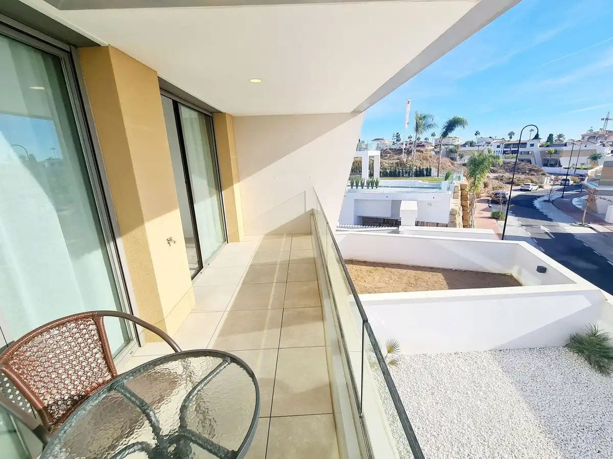 Terrace of Detached homes for rent in Mijas  with Air Conditioner, Private garden and Swimming Pool