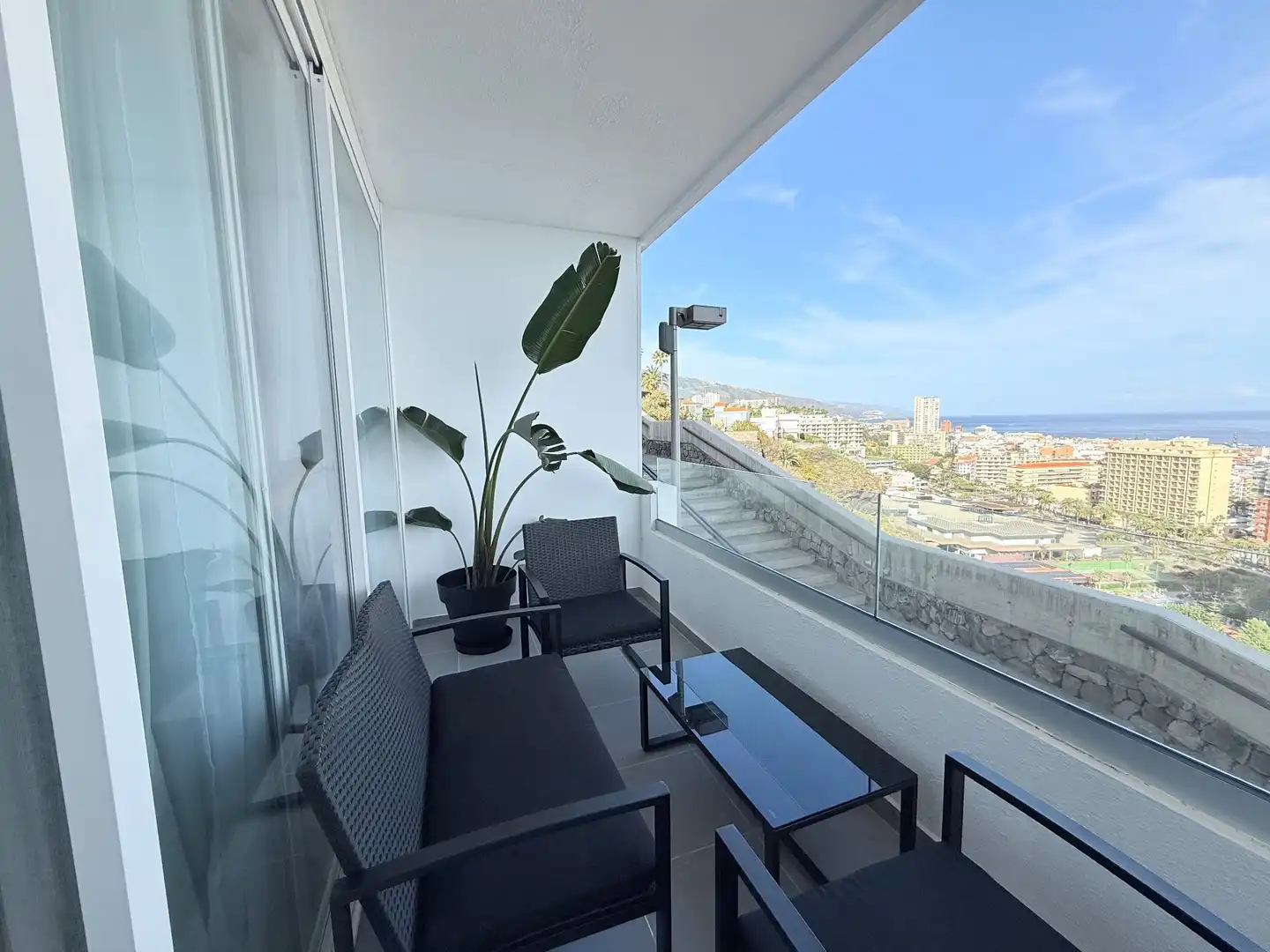 Terraza de Apartamento de alquiler en Puerto de la Cruz con Amueblado y Se aceptan mascotas