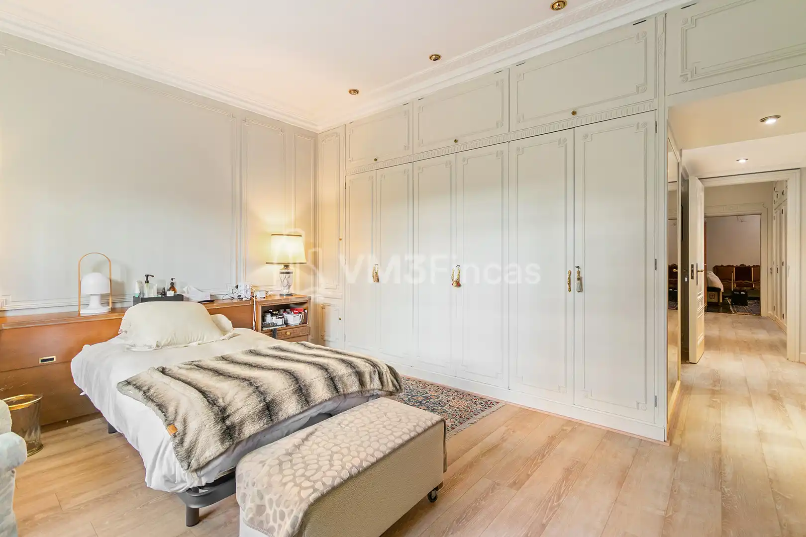 Schlafzimmer von Wohnung zur Miete in Barcelona mit Klimaanlage, Heizung und Parkett