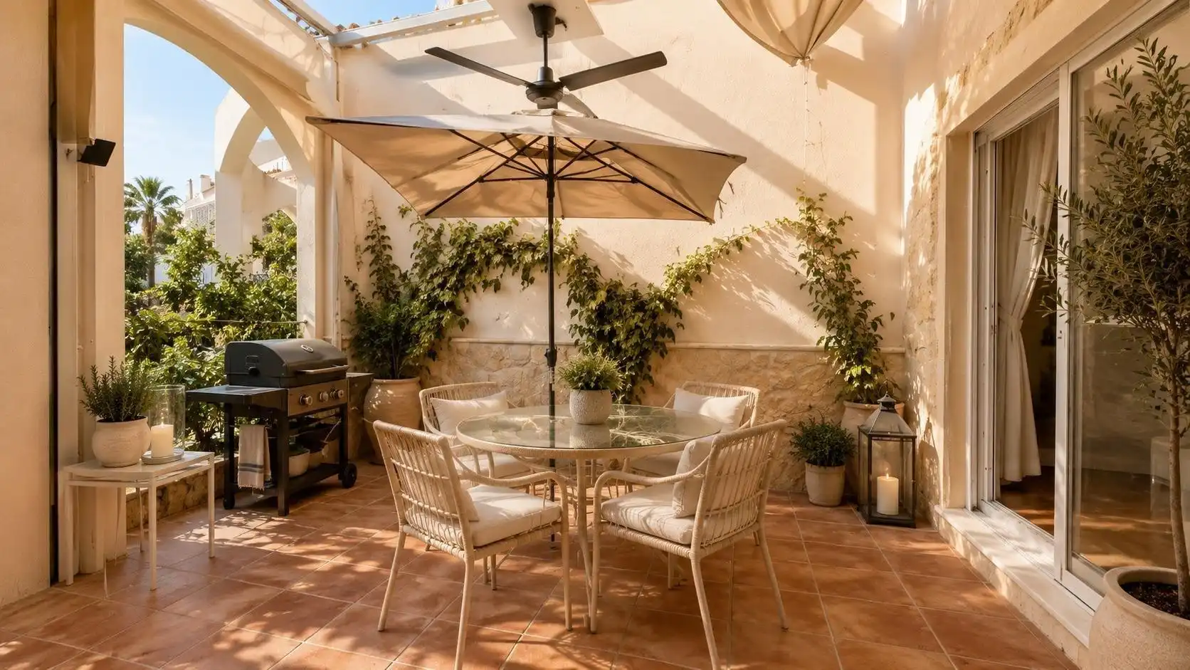 Terraza de Casa o chalet en venta en Vícar con Aire acondicionado, Calefacción y Jardín privado