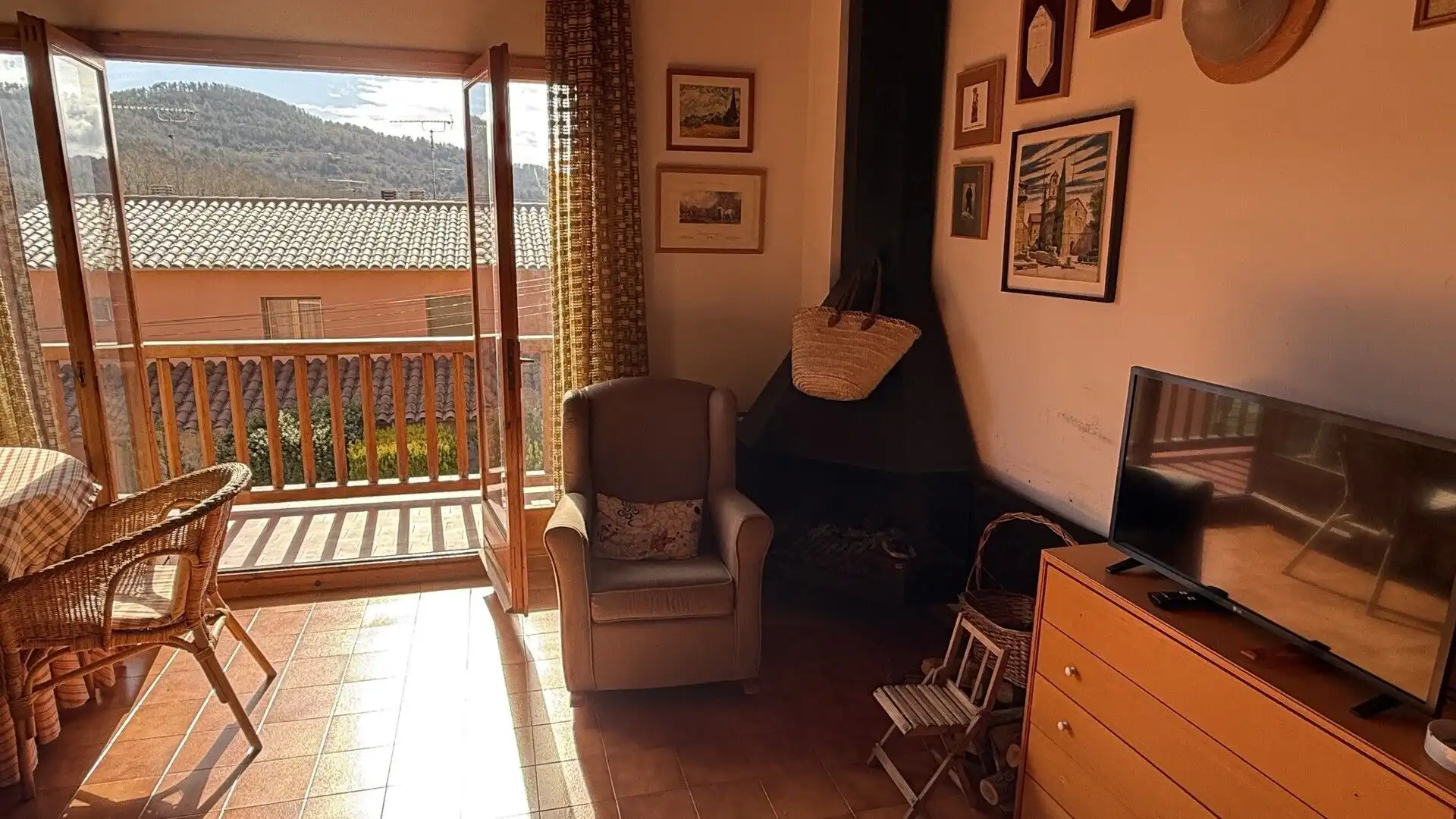 Sala d'estar de Pis en venda en L'Estany amb Terrassa