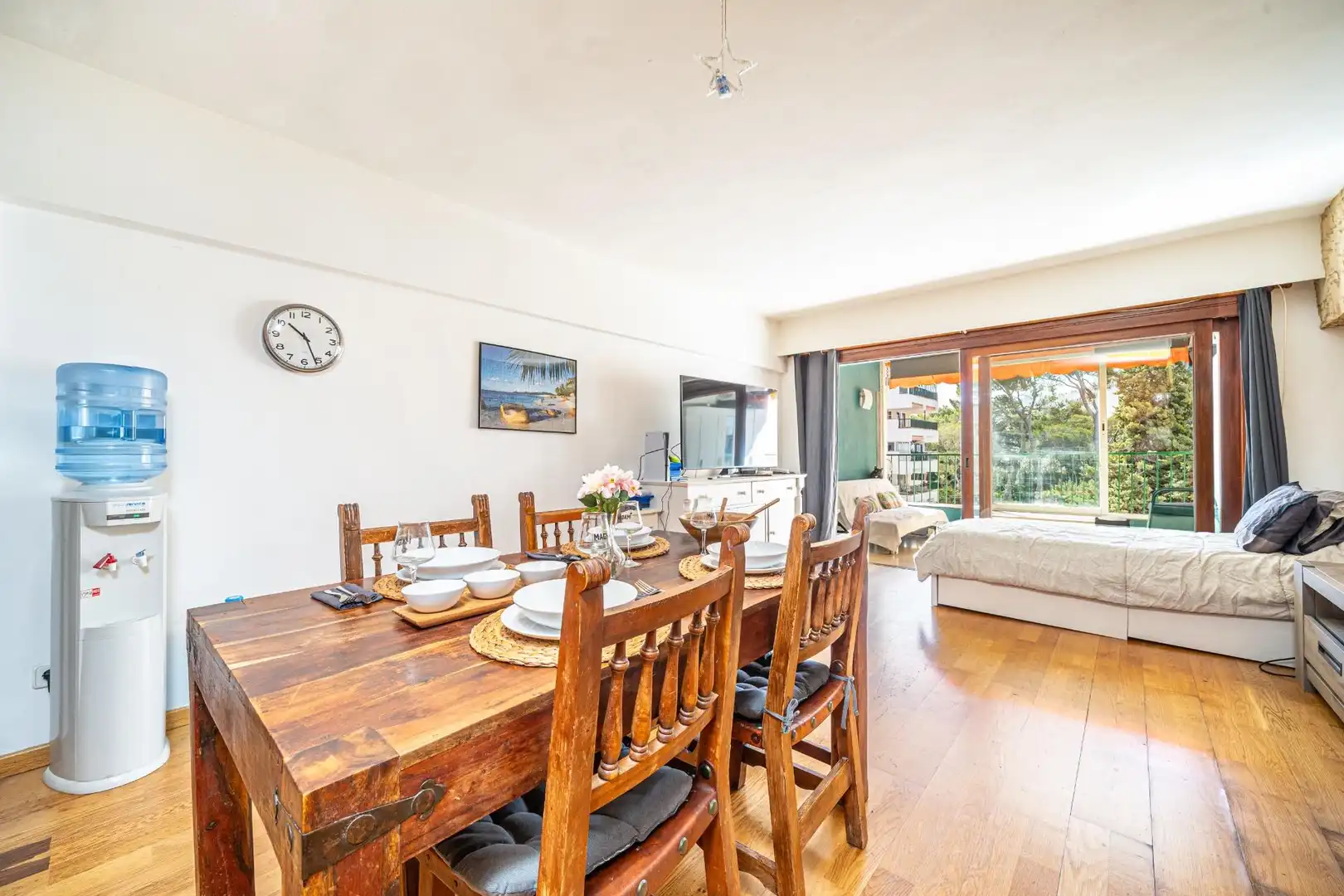Comedor de Apartamento en venta en Calvià con Parquet y Piscina comunitaria