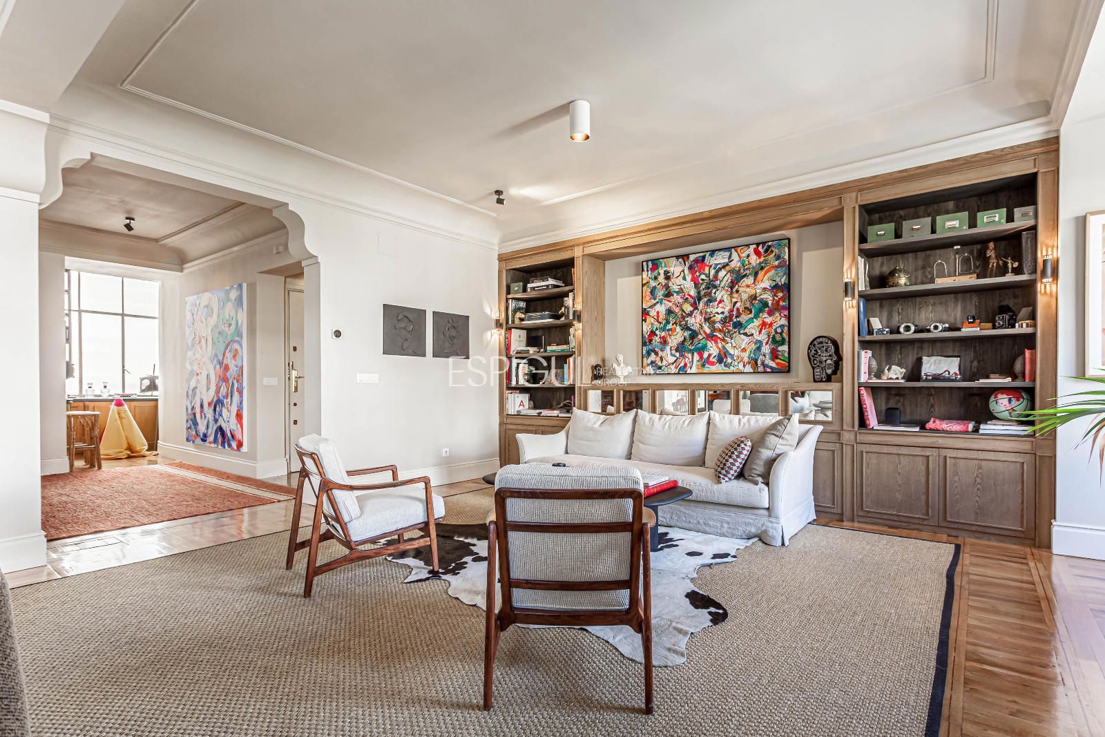 Living room of Flat for sale in  Madrid Capital  with Air Conditioner and Heating