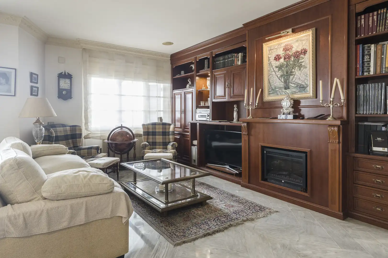 Sala de estar de Piso en venta en Barcelona con Calefacción, Jardín privado y Terraza