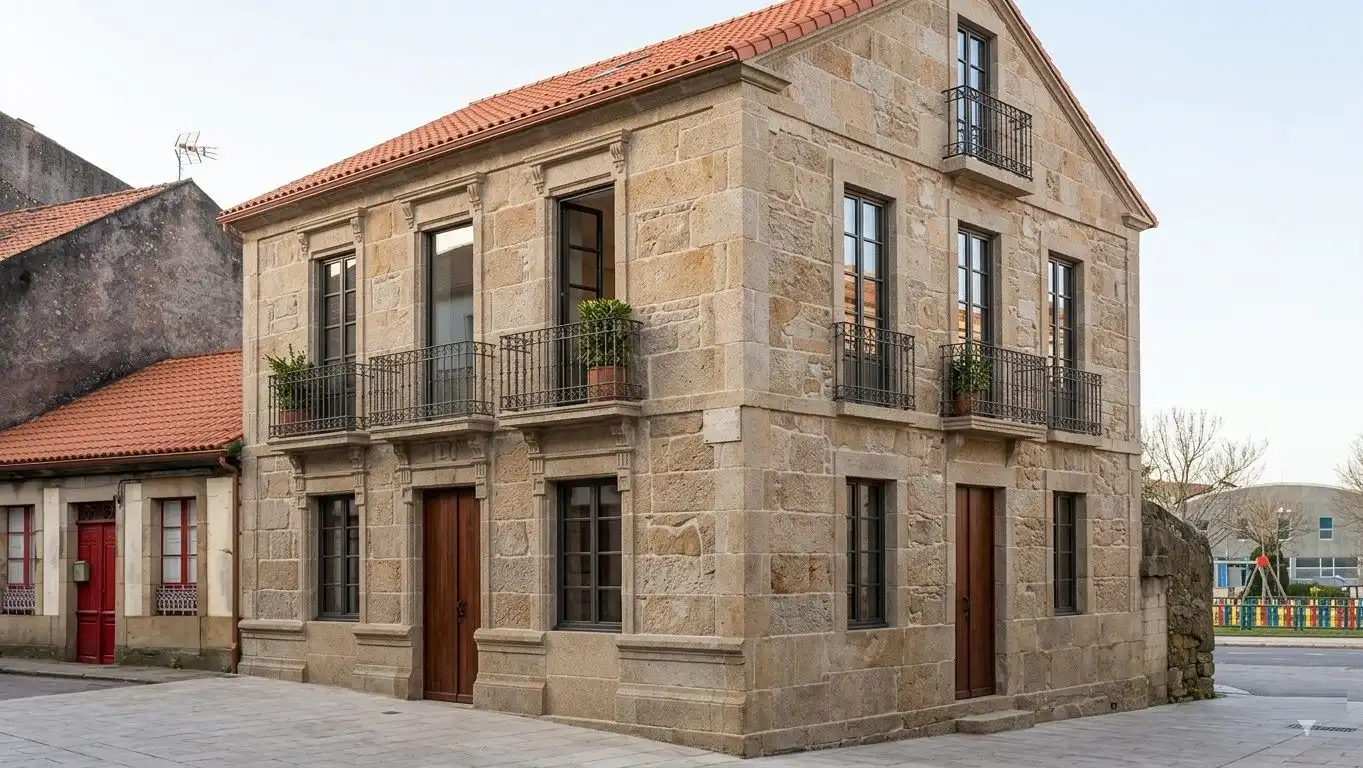 Vista exterior de Casa o chalet en venta en Rianxo