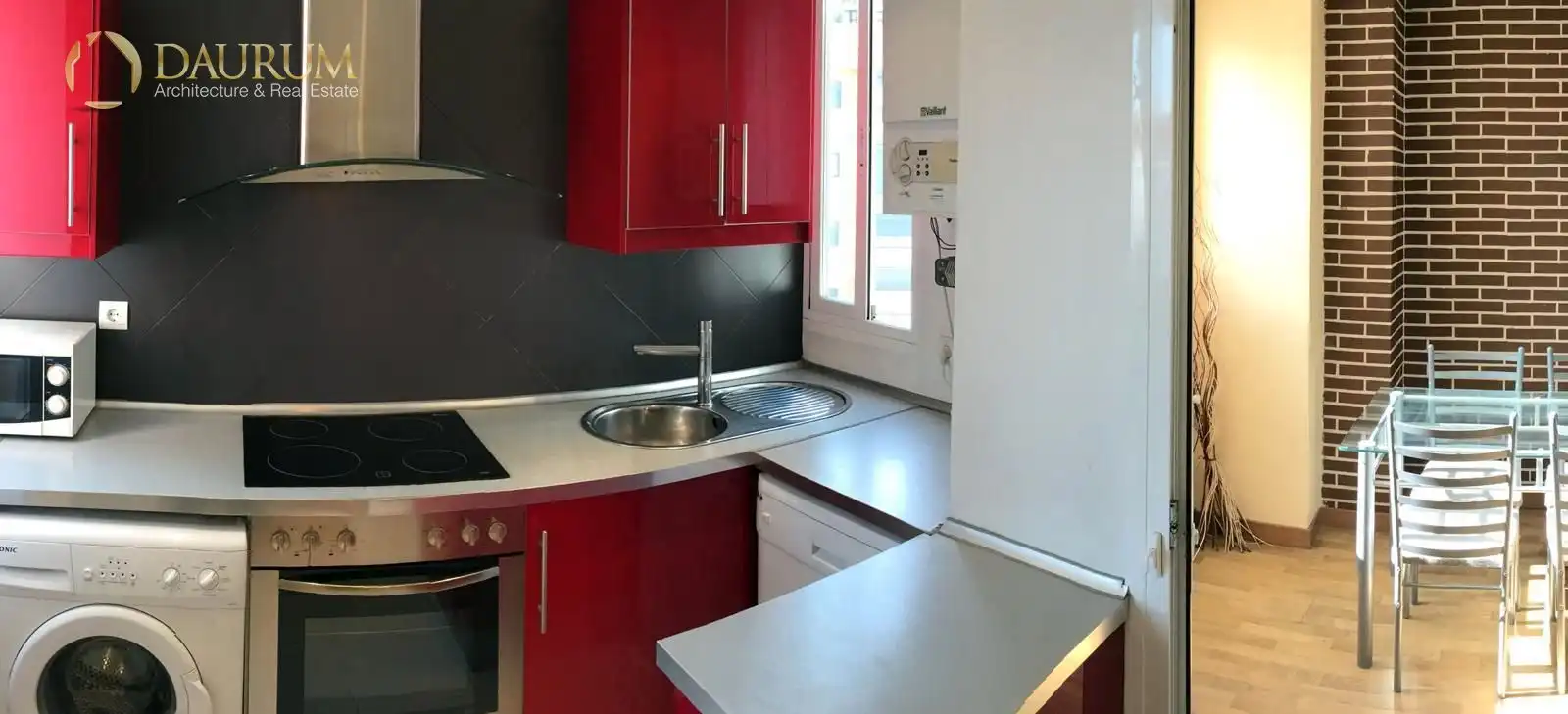Kitchen of Flat for sale in Madrid  with Air Conditioner, Heating and Storage room