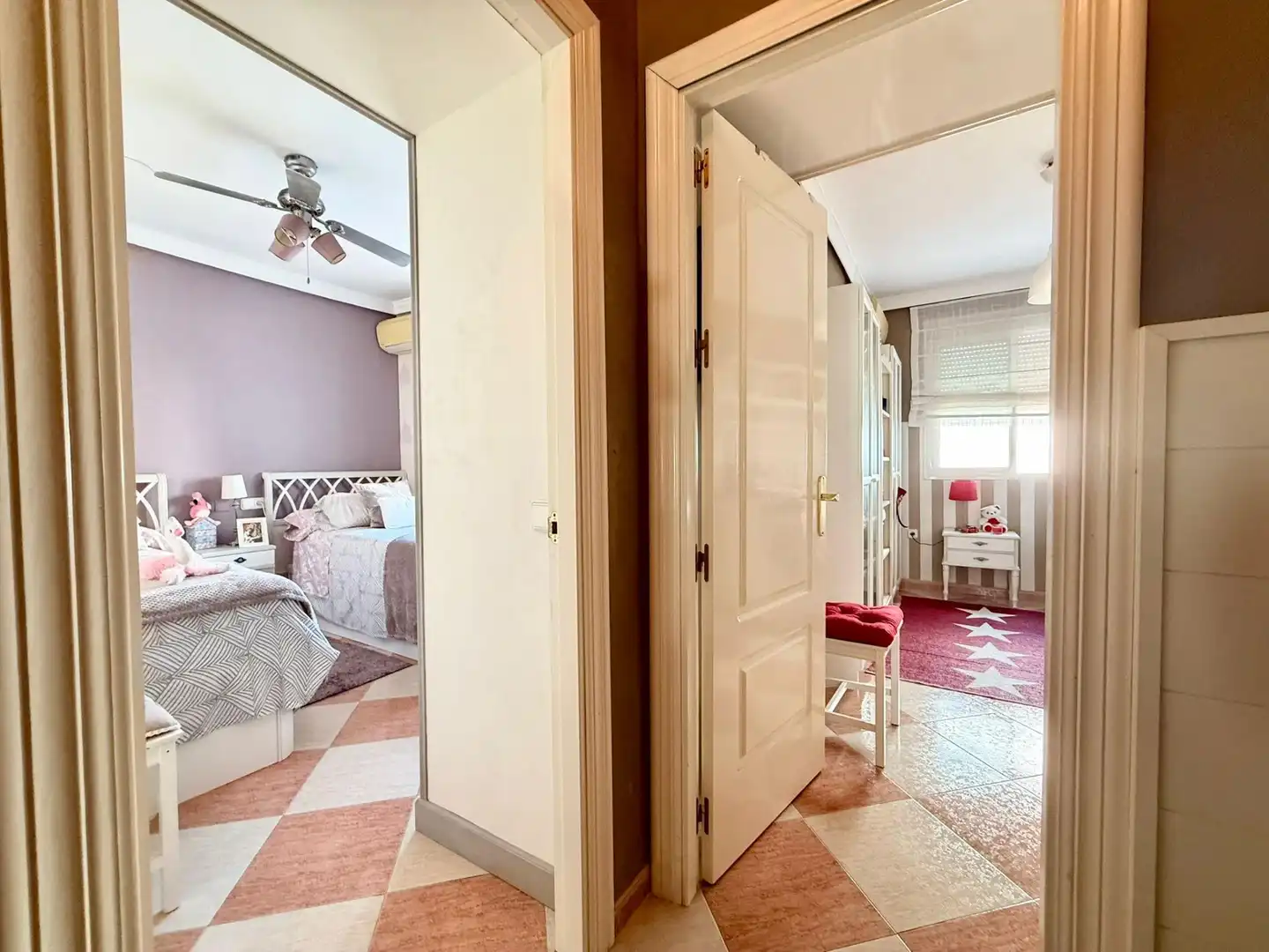 Bedroom of Detached homes for sale in Roquetas de Mar  with Air Conditioner, Balcony and Community pool