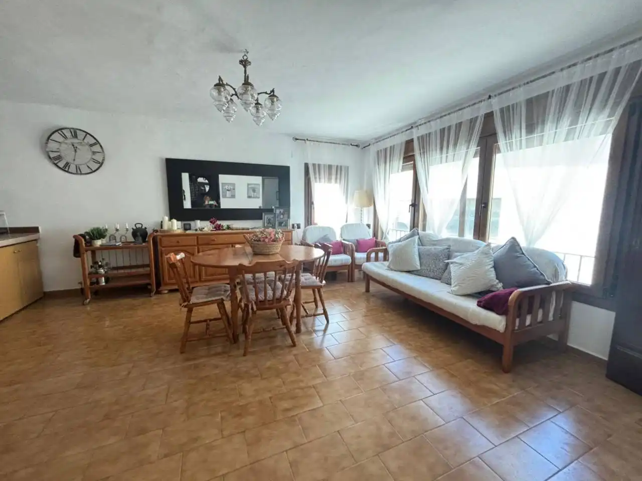 Sala d'estar de Casa o xalet en venda en Pontils amb Calefacció i Terrassa