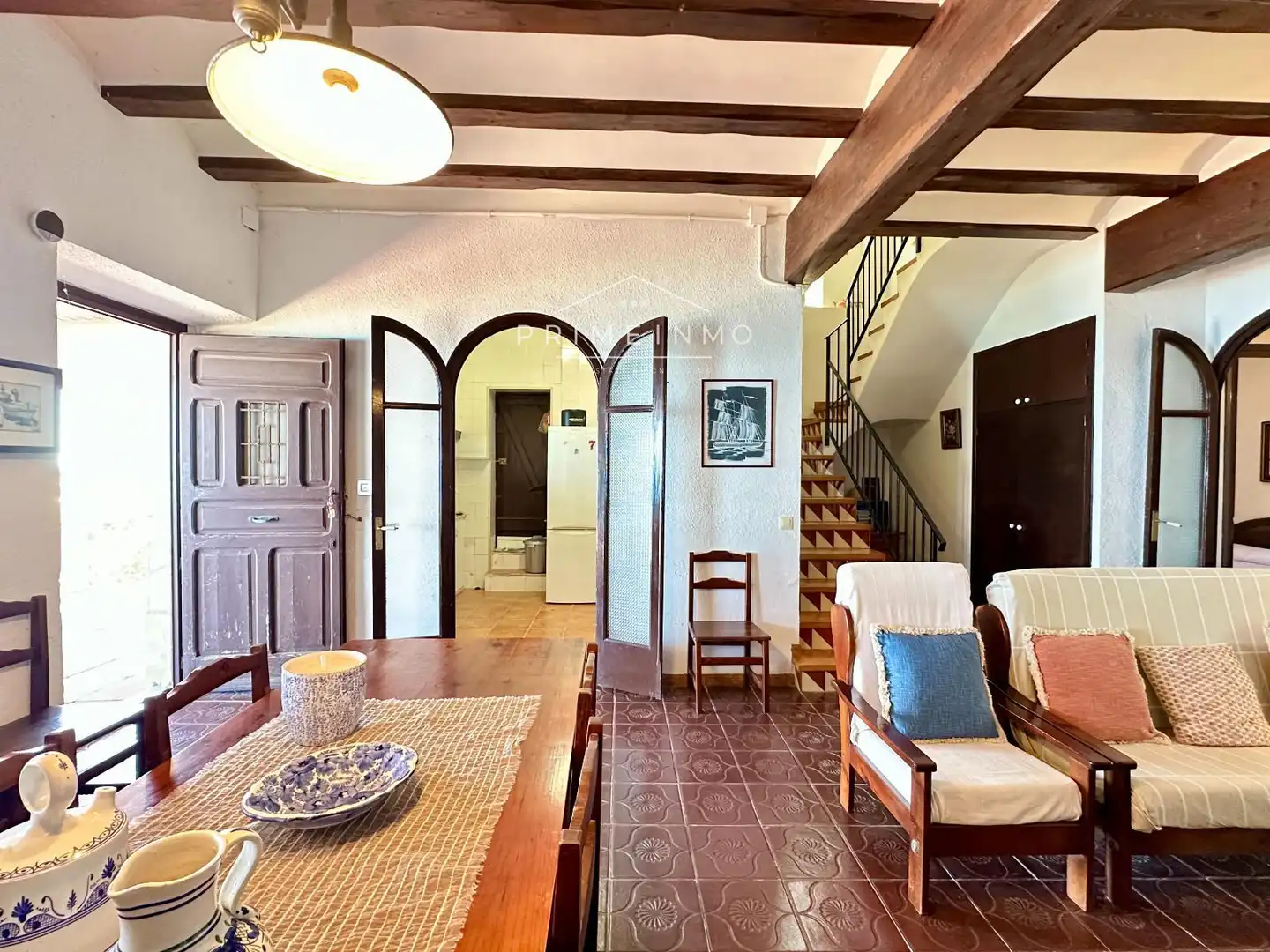 Sala de estar de Casa o chalet en venta en Vandellòs i l'Hospitalet de l'Infant con Terraza, Amueblado y Alarma