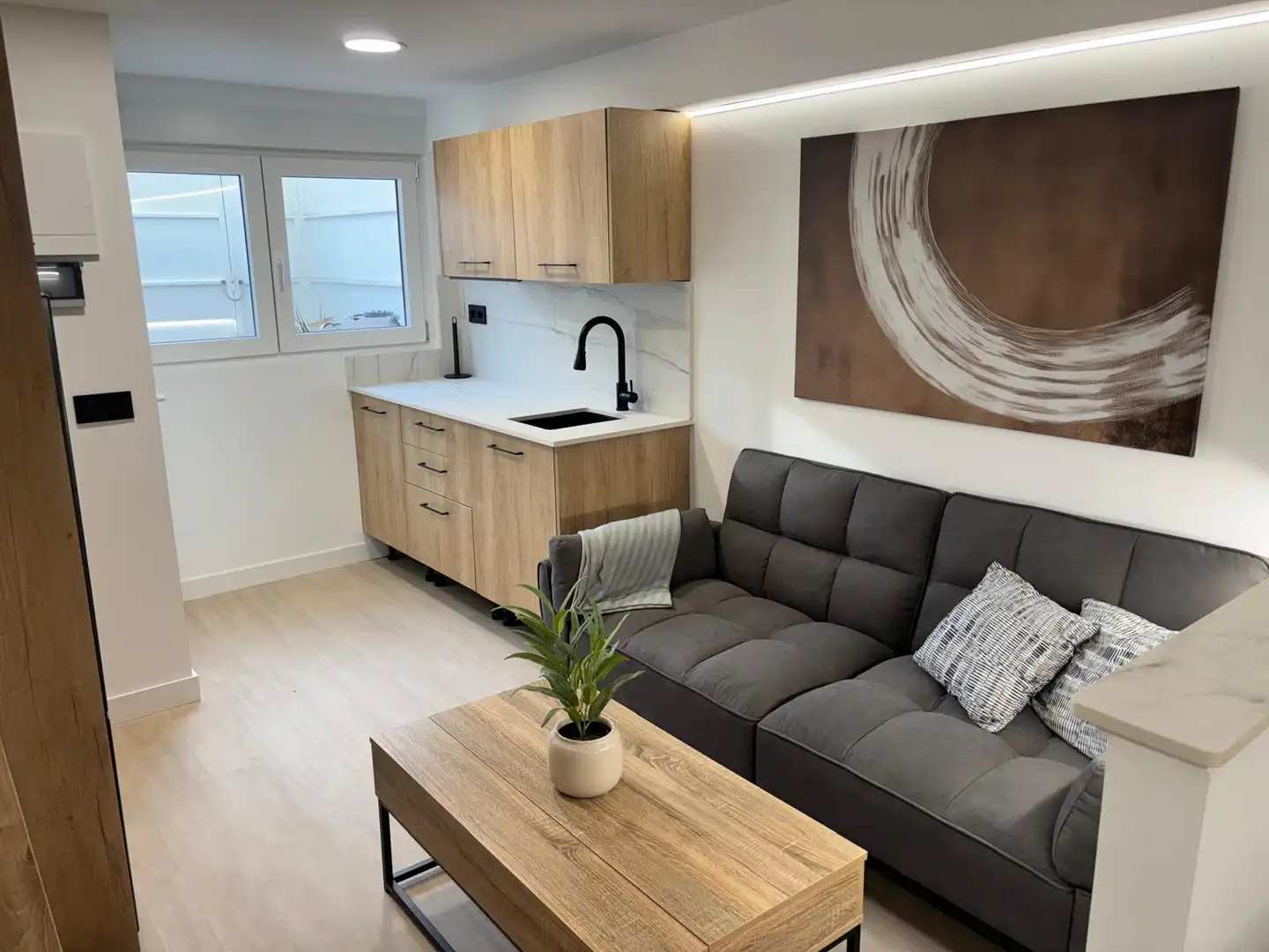 Living room of Flat for rent in Villaviciosa de Odón  with Air Conditioner, Heating and Furnished