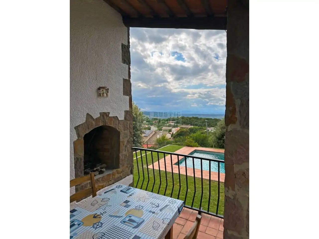 Terraza de Casa o chalet de alquiler en Begur con Calefacción, Jardín privado y Piscina