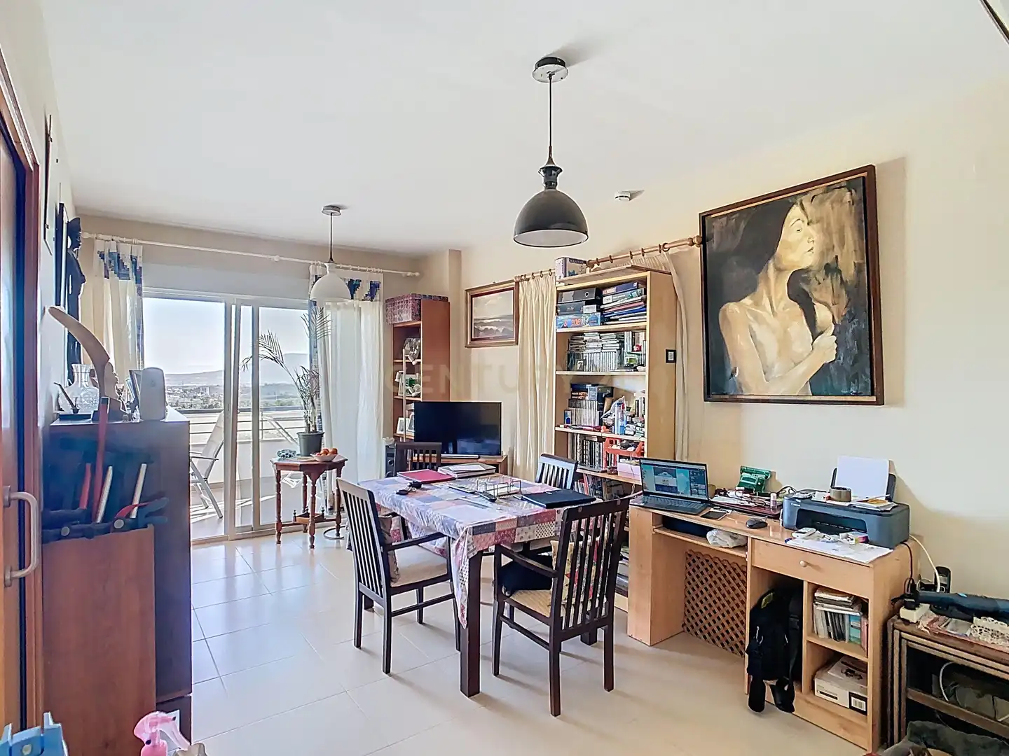 Esszimmer von Wohnung zum Verkauf in Málaga mit Klimaanlage, Privatgarten und Schwimmbad