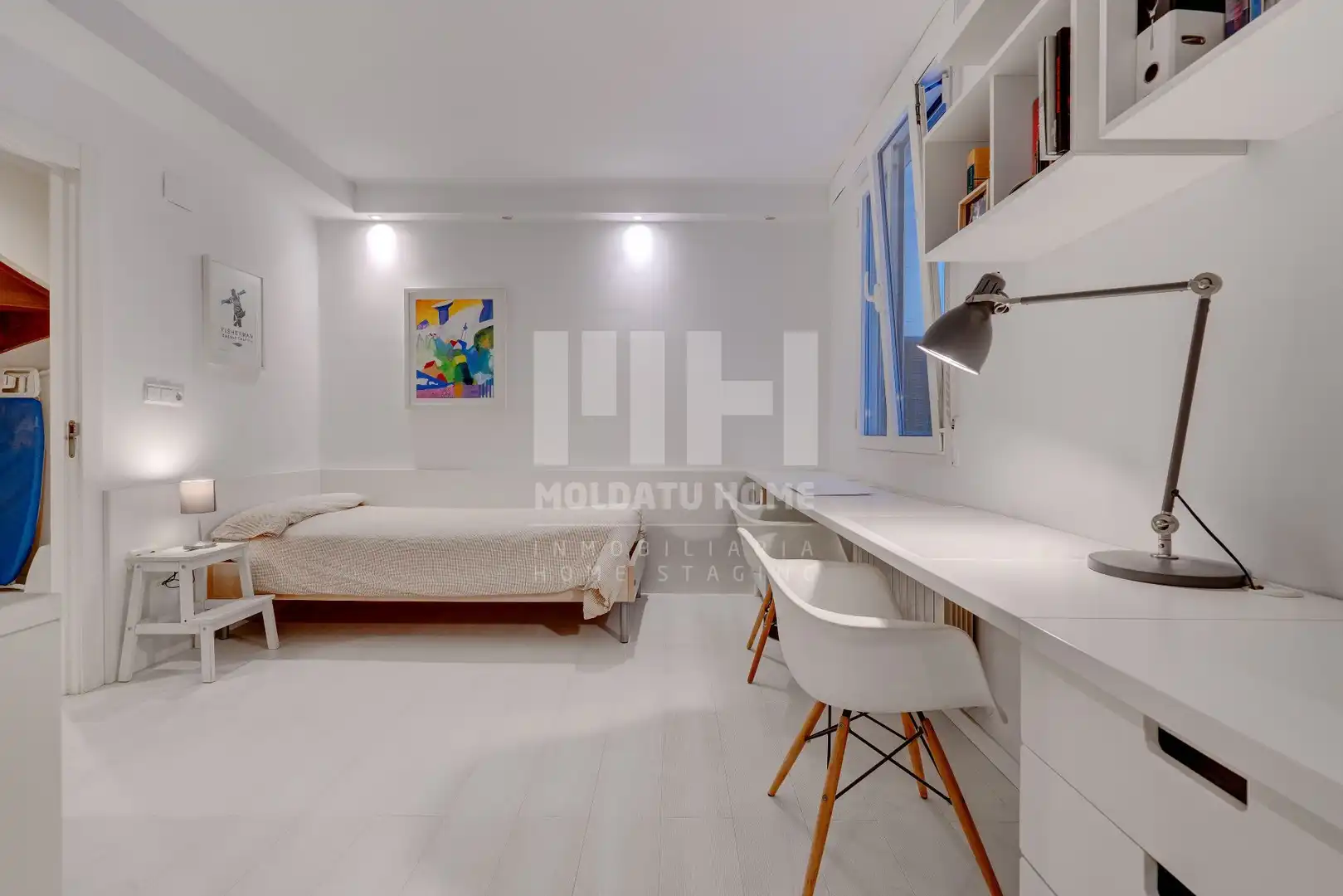 Schlafzimmer von Wohnung zur Miete in Donostia - San Sebastián  mit Heizung, Privatgarten und Terrasse