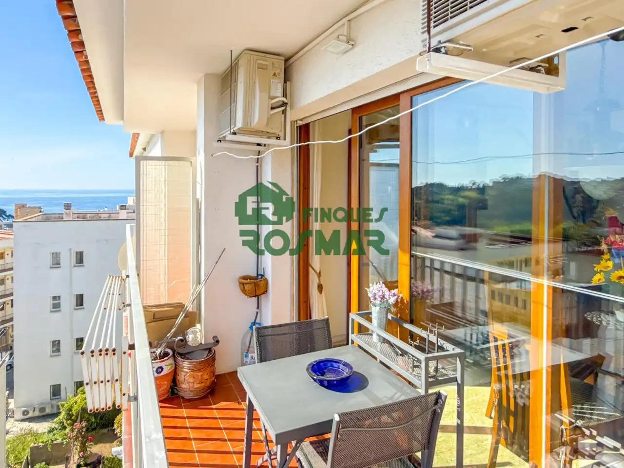 Terrasse von Wohnung zum Verkauf in Lloret de Mar mit Klimaanlage, Heizung und Terrasse