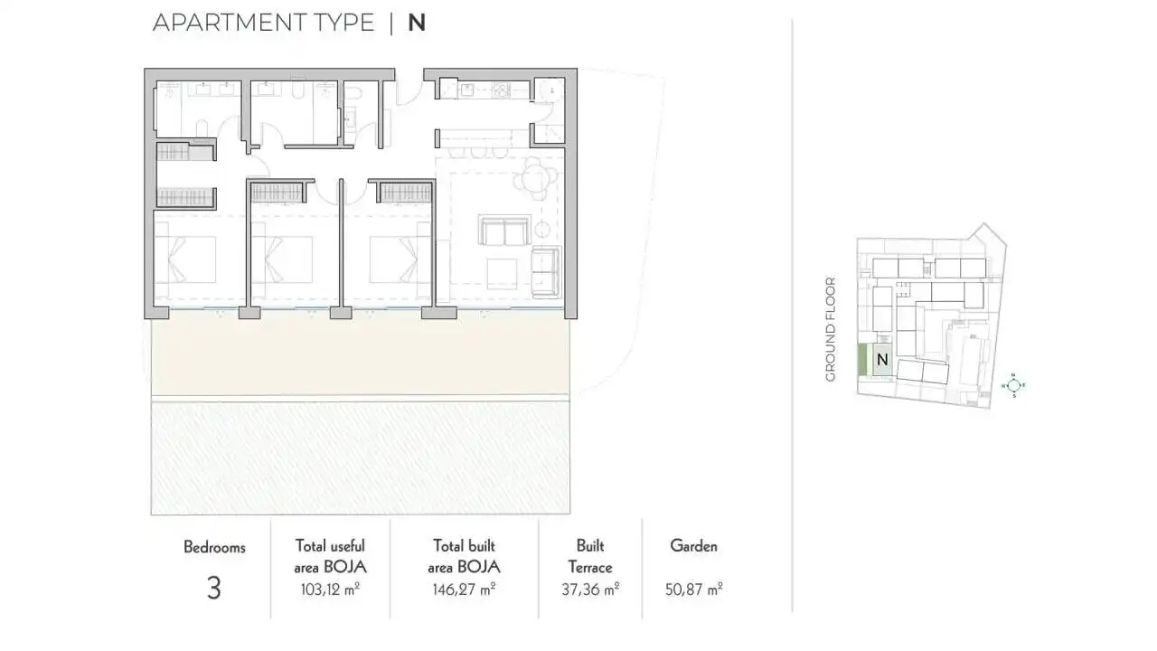 Apartamento con jardín en venta en Castillo Sohail - Myramar, imagen 36