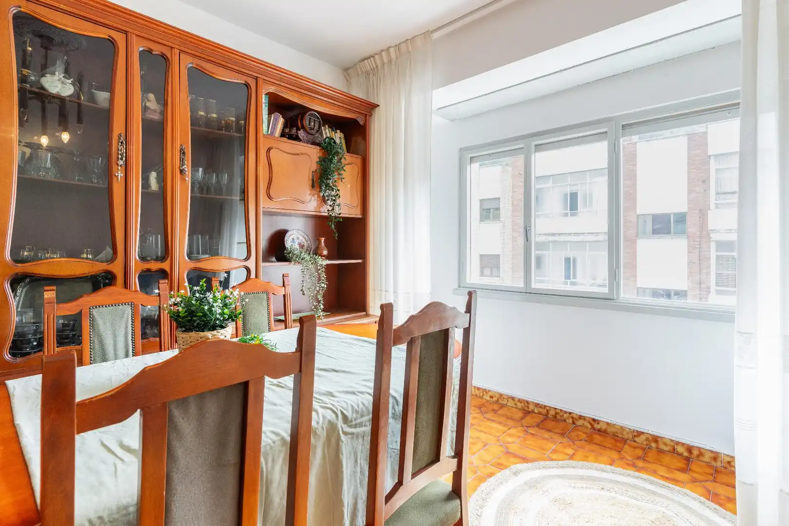 Dining room of Flat for sale in Aller  with Terrace, Storage room and Furnished