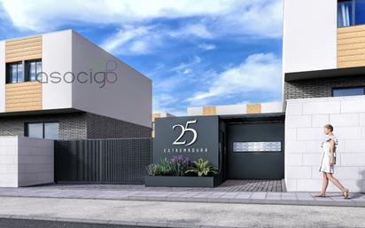 Exterior view of Single-family semi-detached for sale in Marchamalo  with Heating, Private garden and Storage room