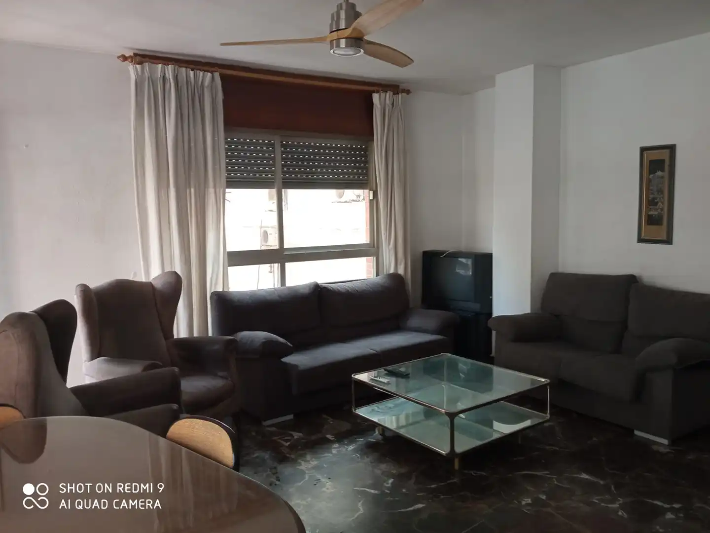 Living room of Flat for rent in Granada  with Heating, Terrace and Furnished