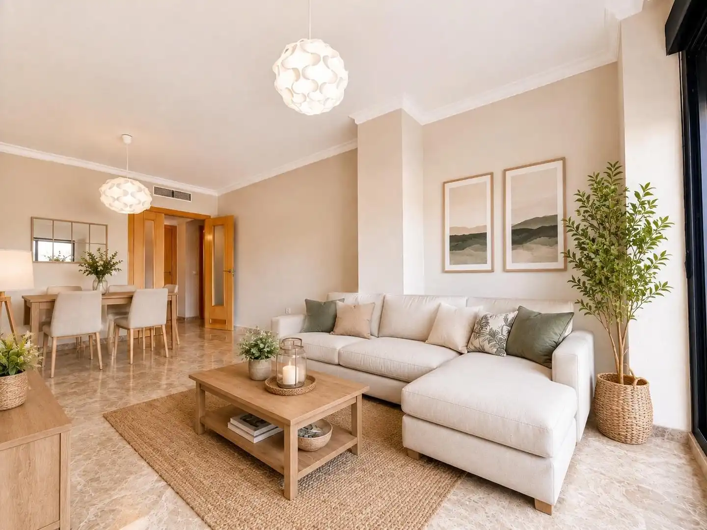 Sala de estar de Piso en venta en Málaga con Terraza, Trastero y Piscina comunitaria
