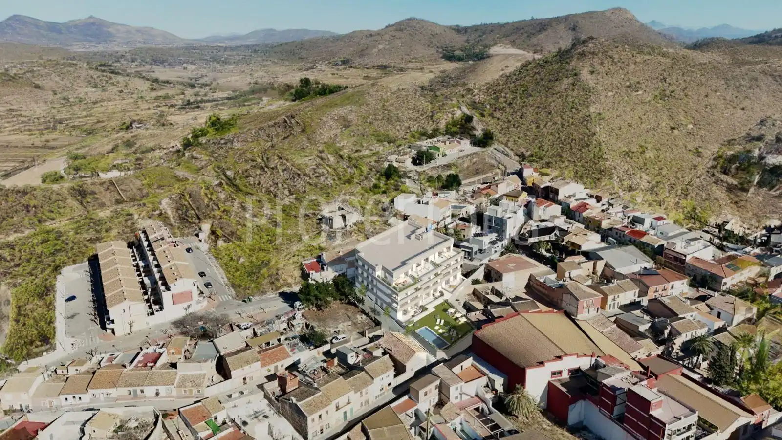 Vista exterior de Piso en venta en Sax